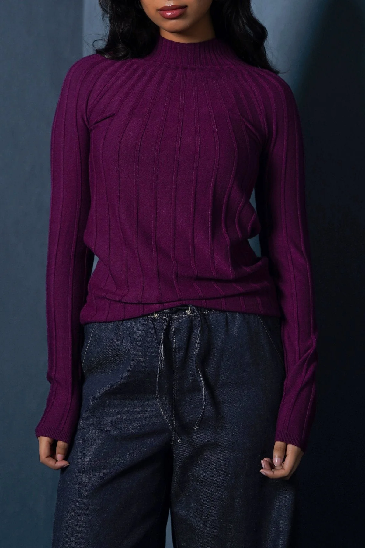 RIBBED BODYCON SWEATER