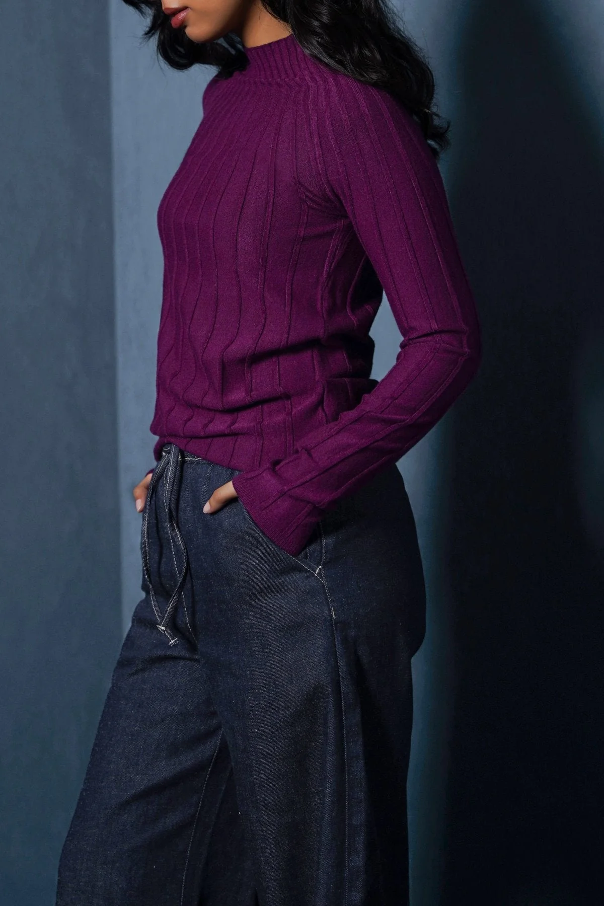 RIBBED BODYCON SWEATER - Image 4