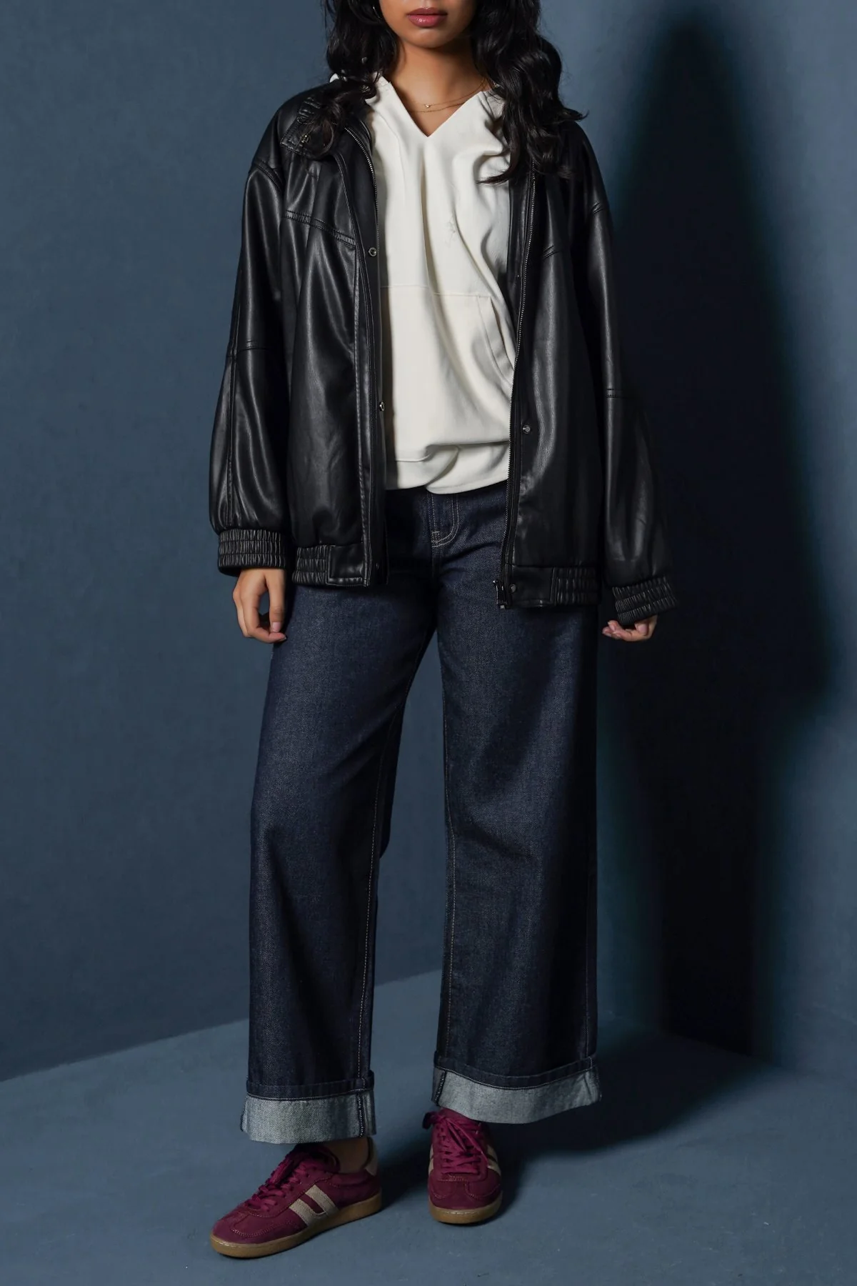 ROLL UP WIDE JEANS - Image 5