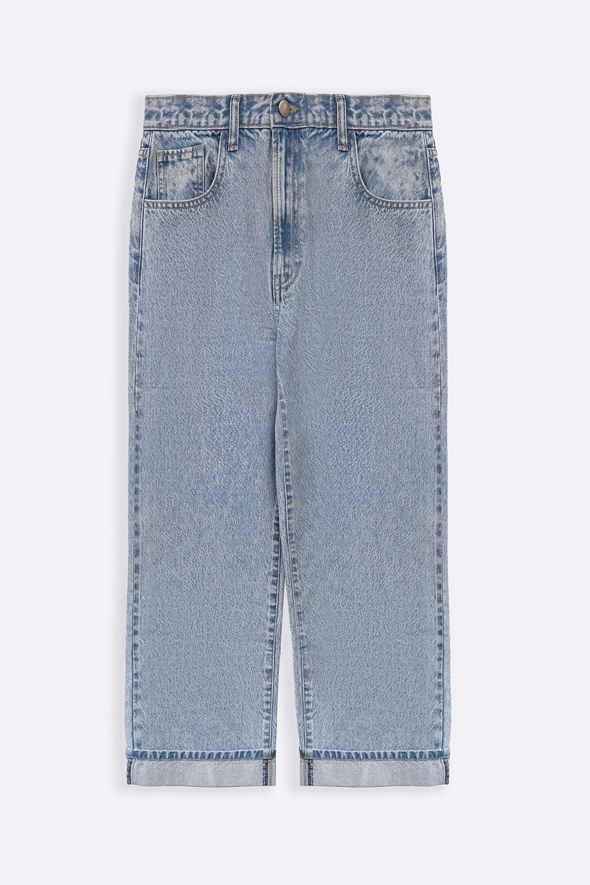 ROLL UP WIDE JEANS
