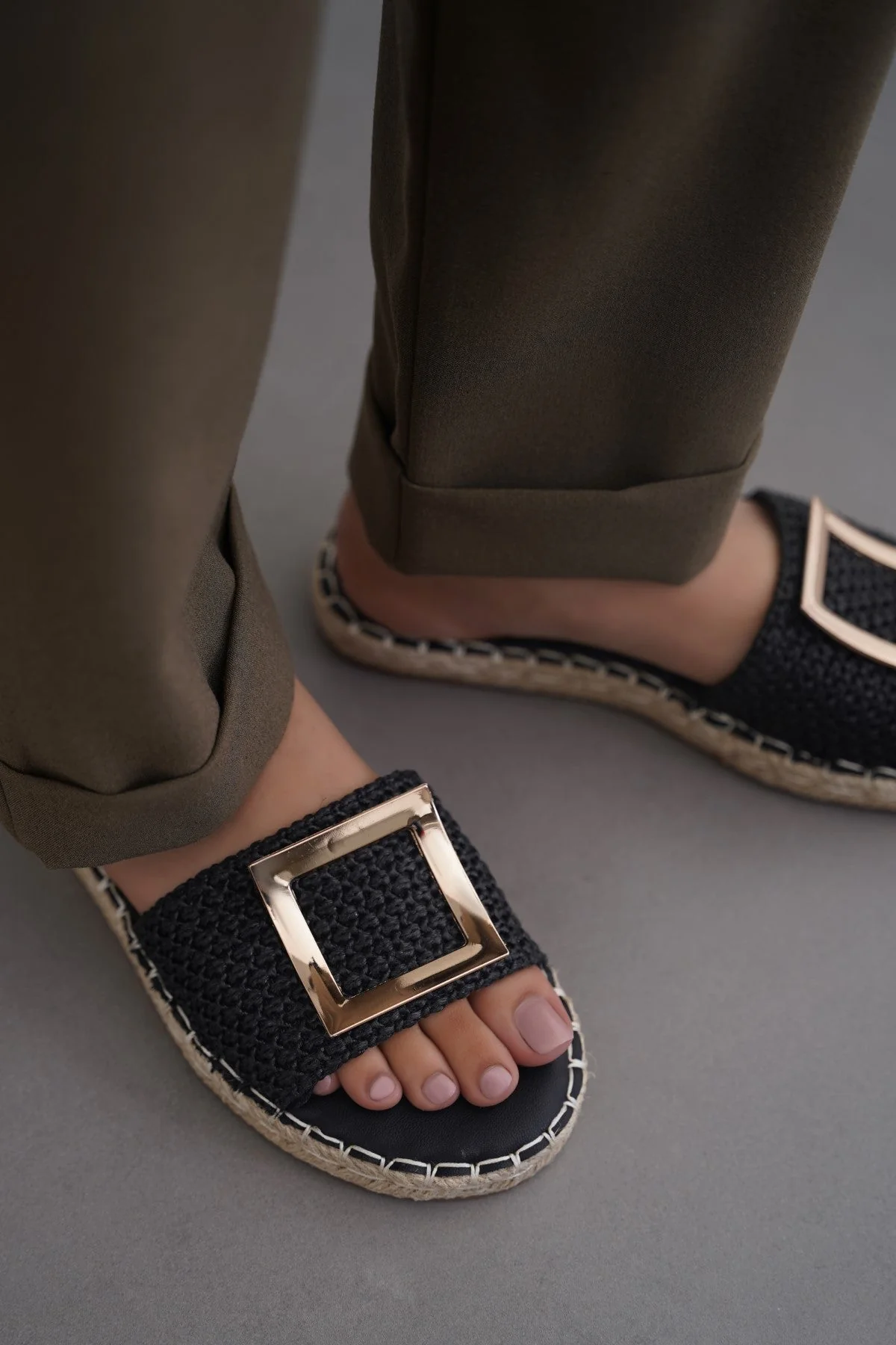 ROMA BUCKLE SLIDES - Image 2