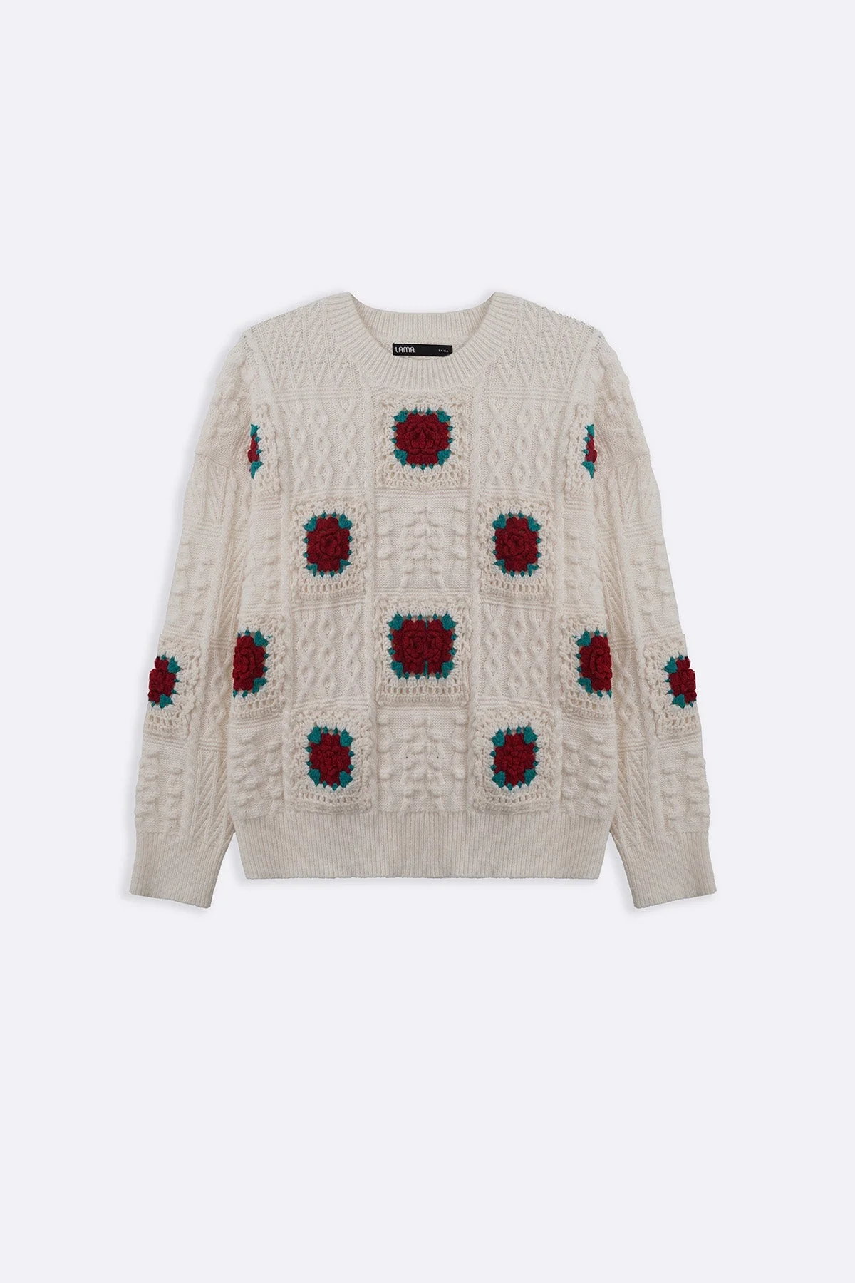 ROSE CROCHET SWEATER - Image 3