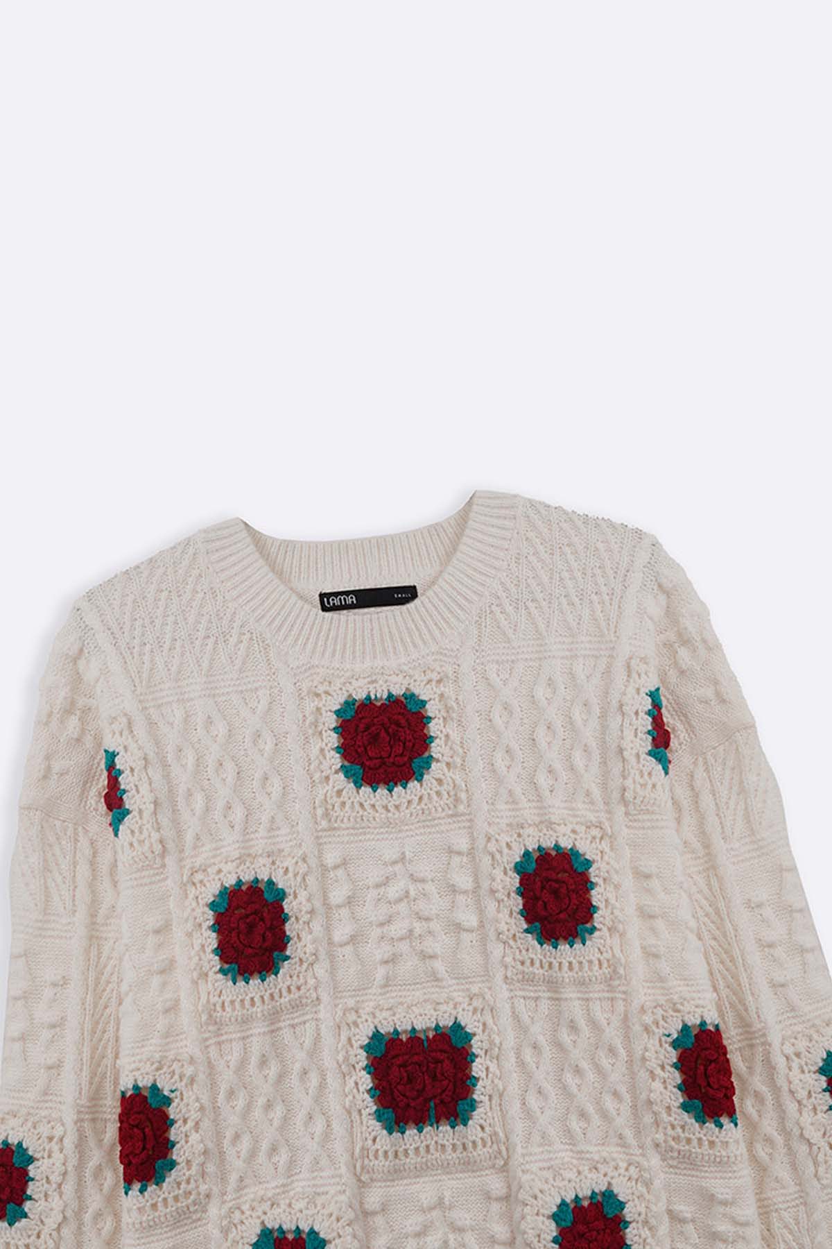 ROSE CROCHET SWEATER - Image 7