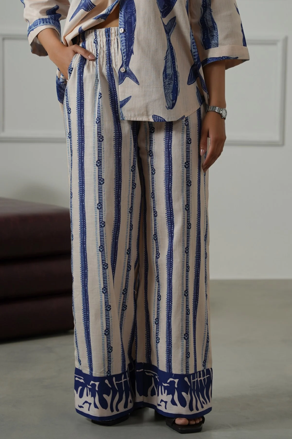 SARDINE PINTUCK PANTS