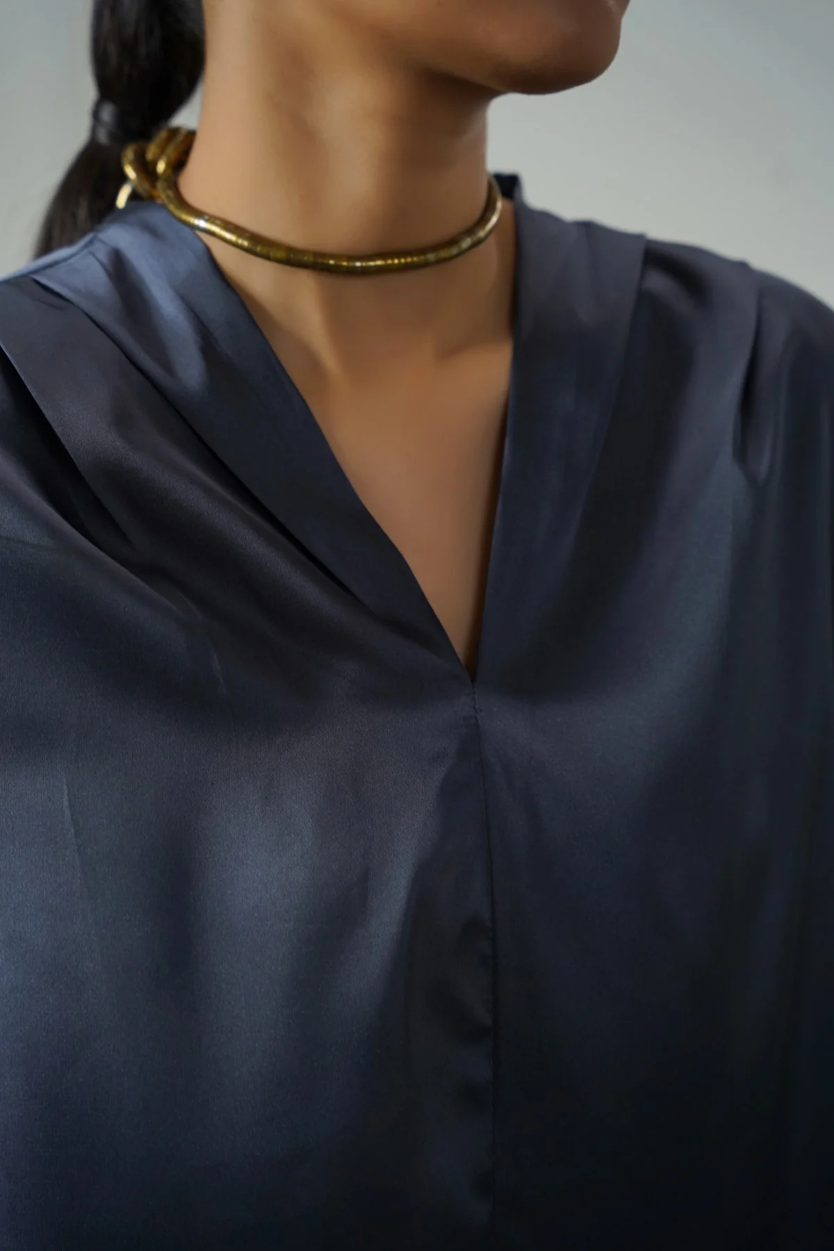 SATIN FORMAL BLOUSE - Image 3