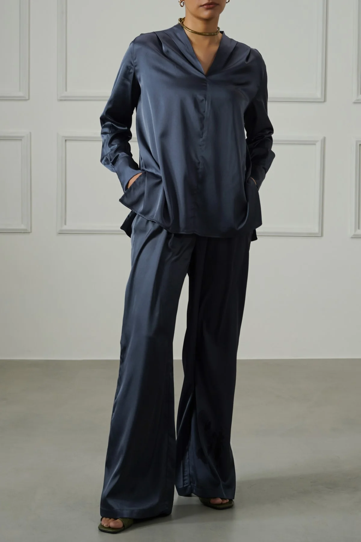 SATIN FORMAL BLOUSE - Image 4