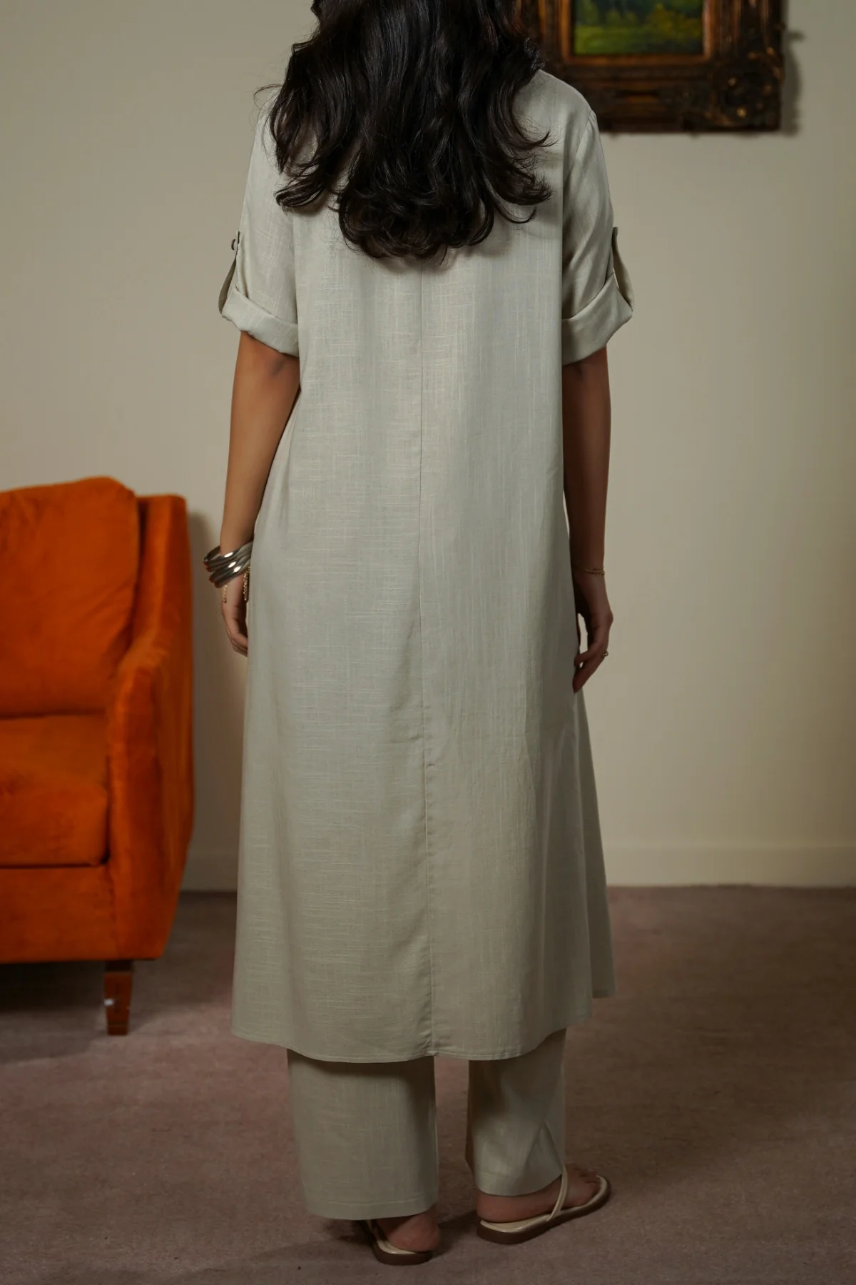SCOOP HEM LINEN BLEND TUNIC - Image 6
