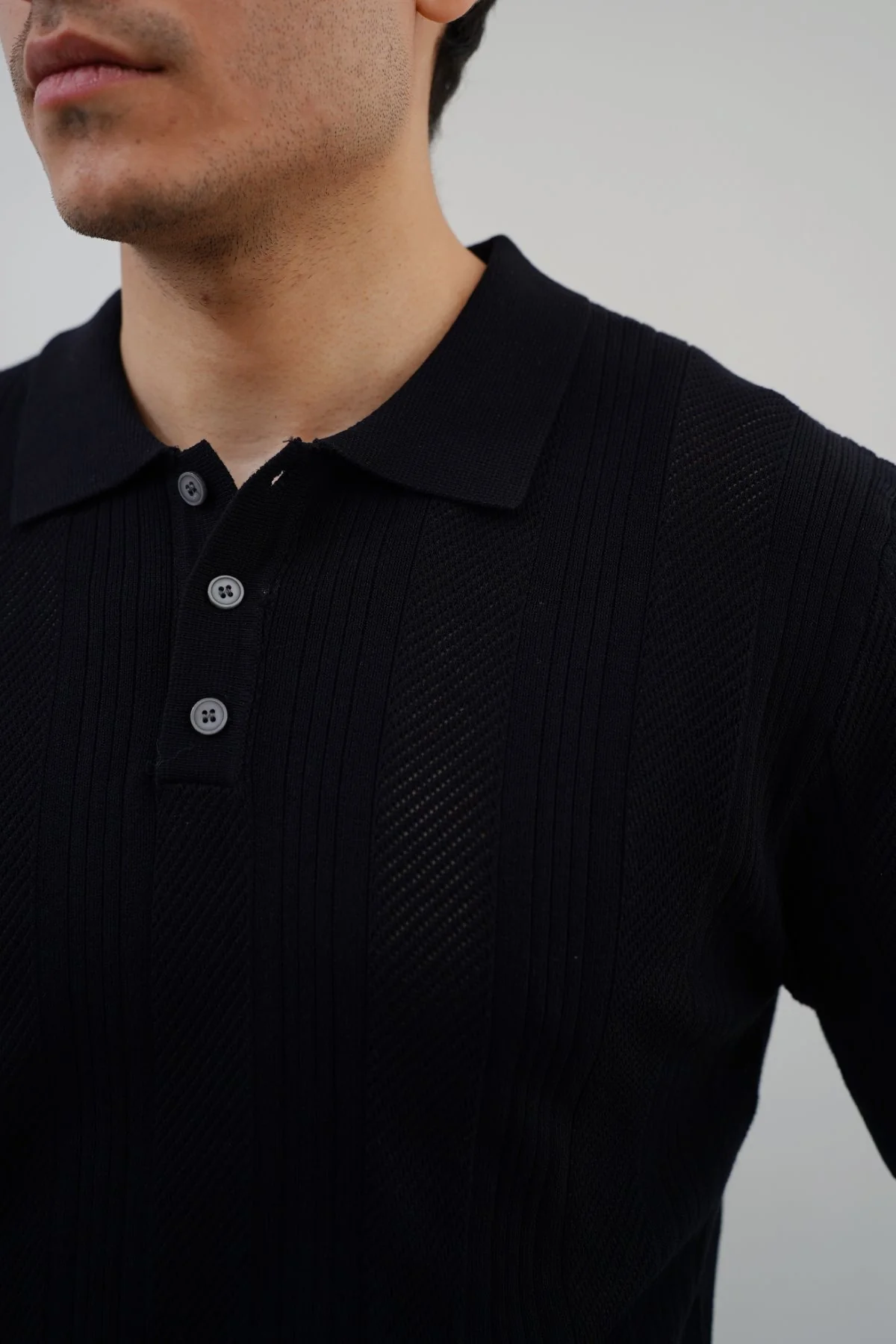 SHEER KNIT POLO - Image 3
