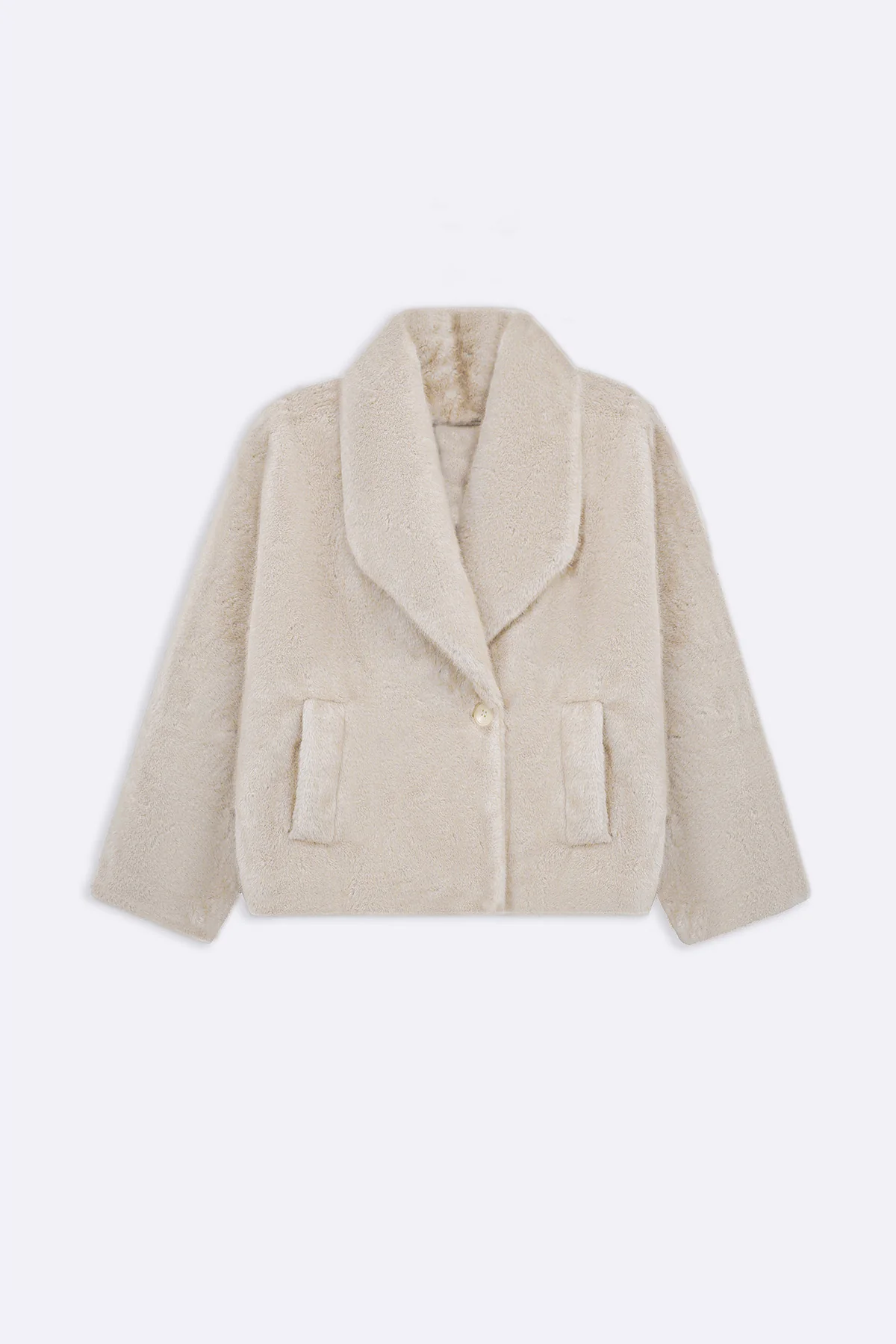 SHORT WRAP FUR JACKET - Image 4