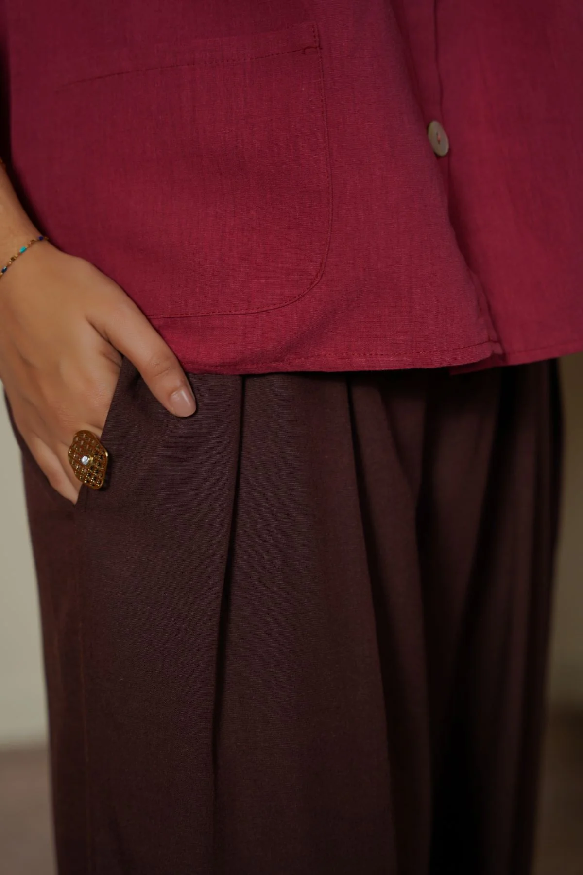 SLOUCHY PLEATED PANTS - Image 5