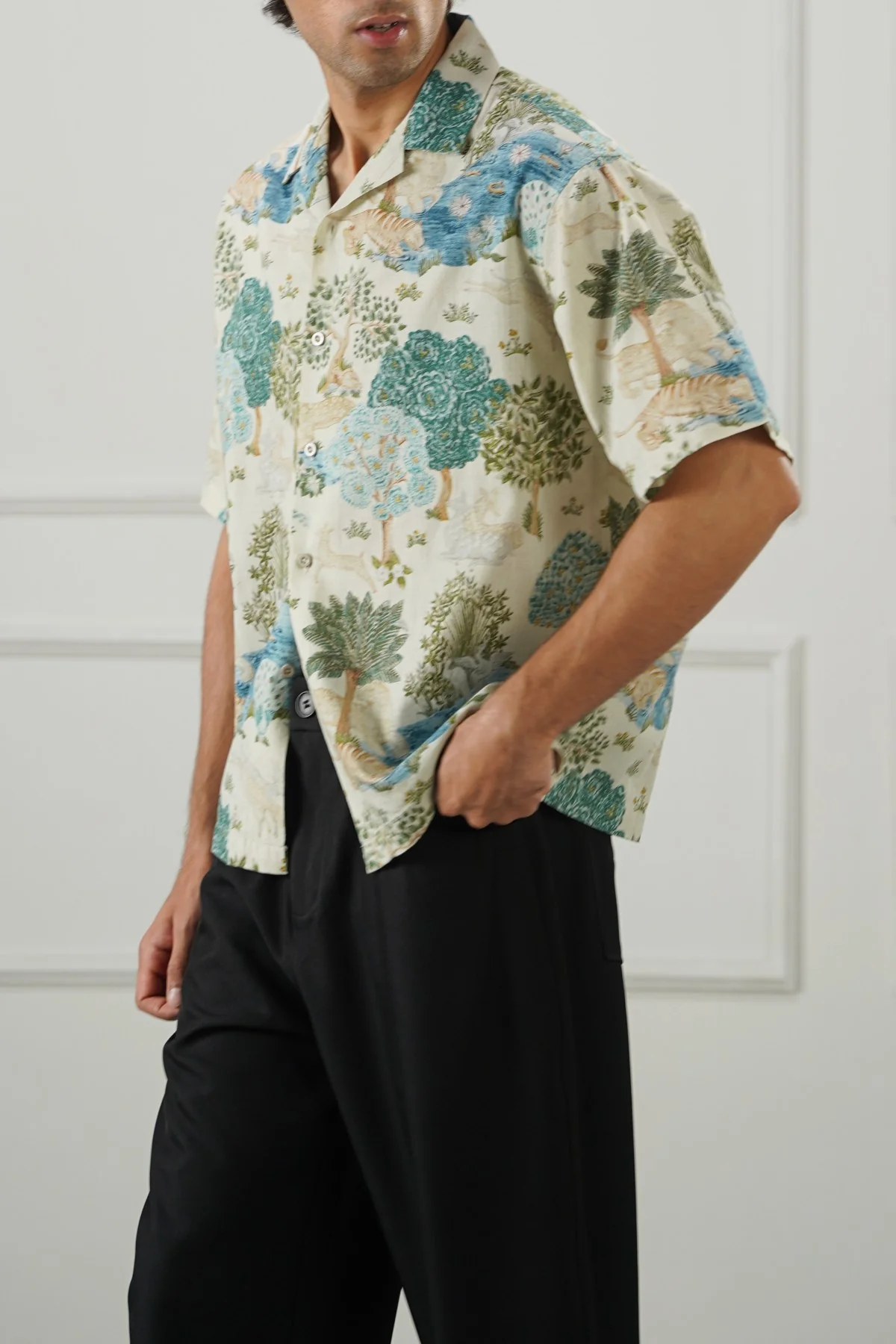 SLUB PRINTED SHIRT - Image 5