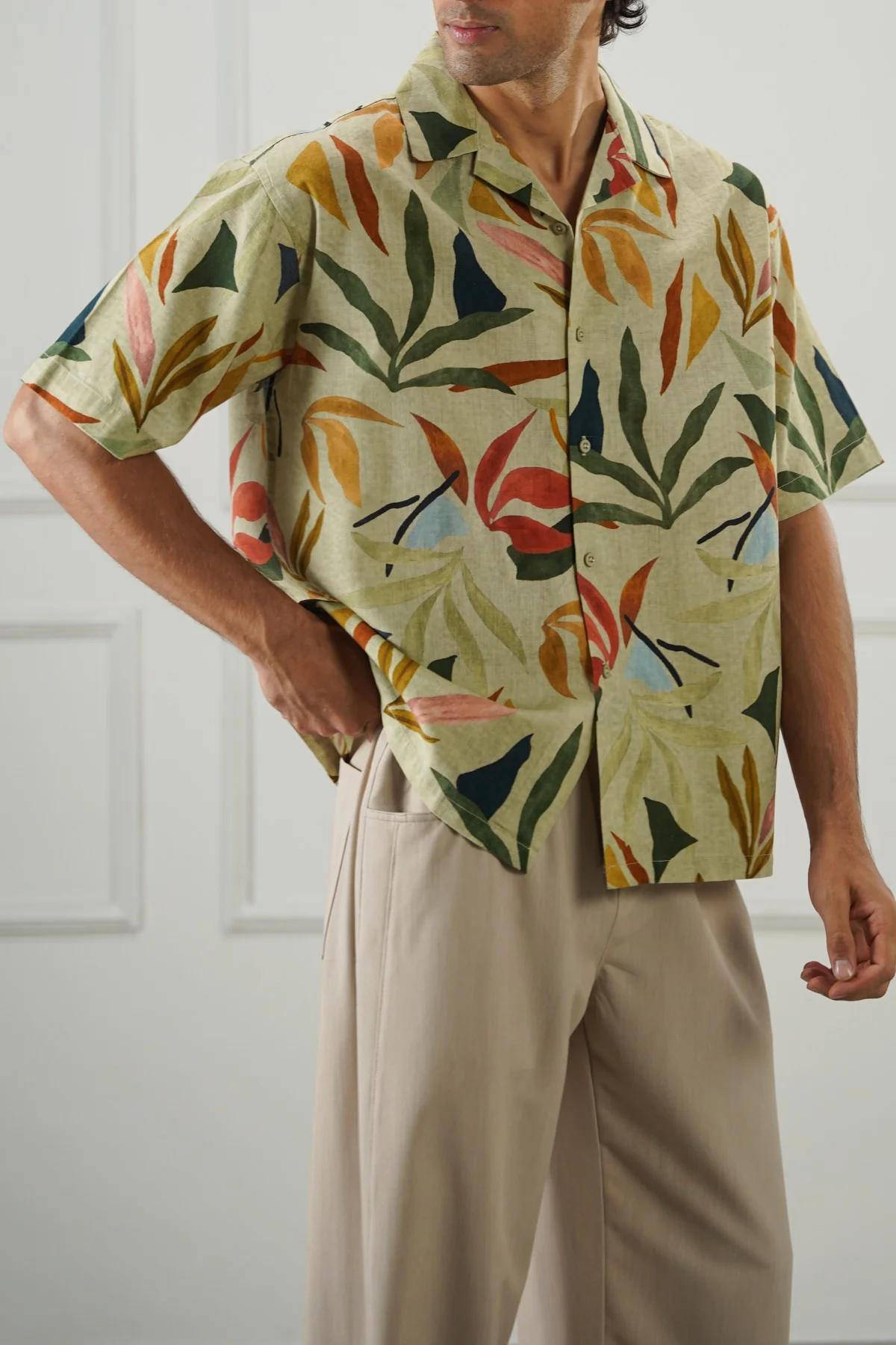 SLUB PRINTED SHIRT - Image 3