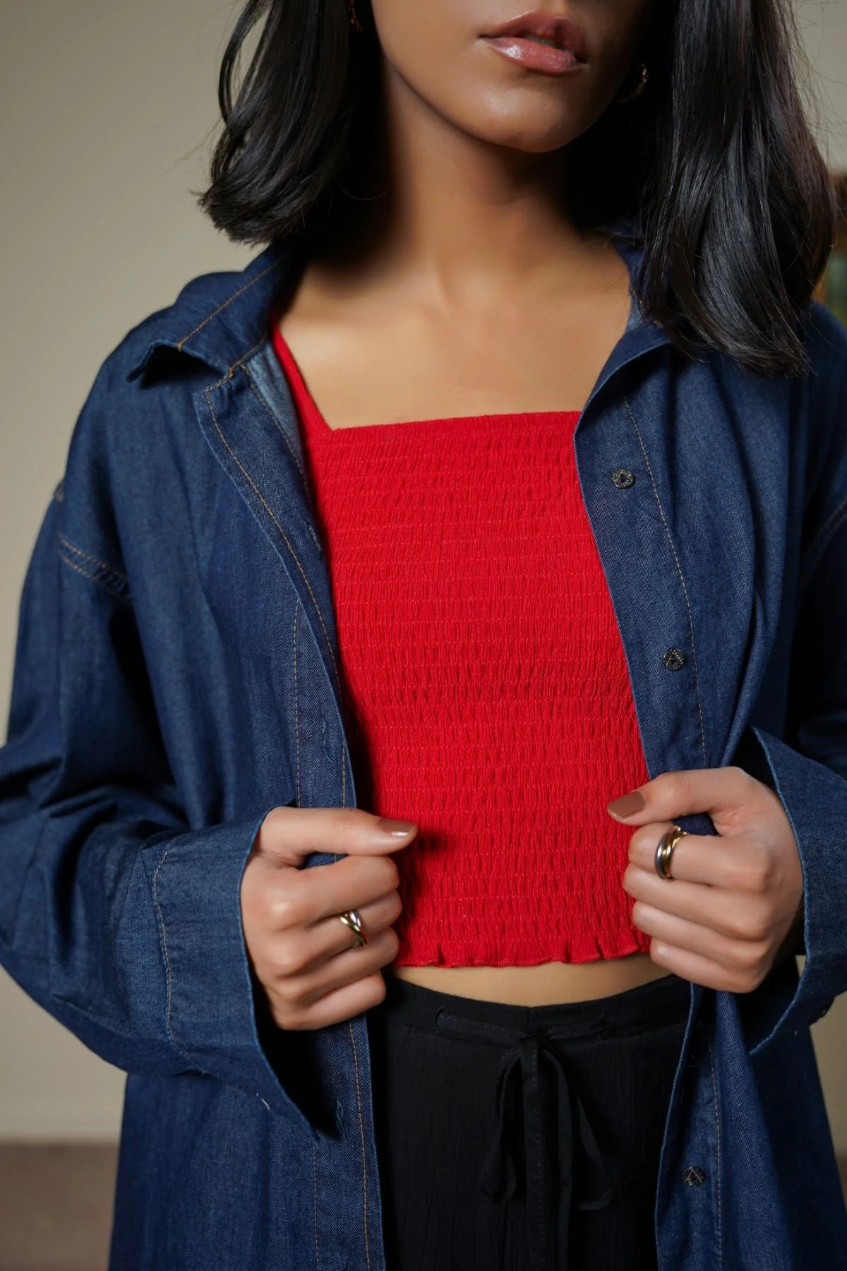 SMOCKED TOP