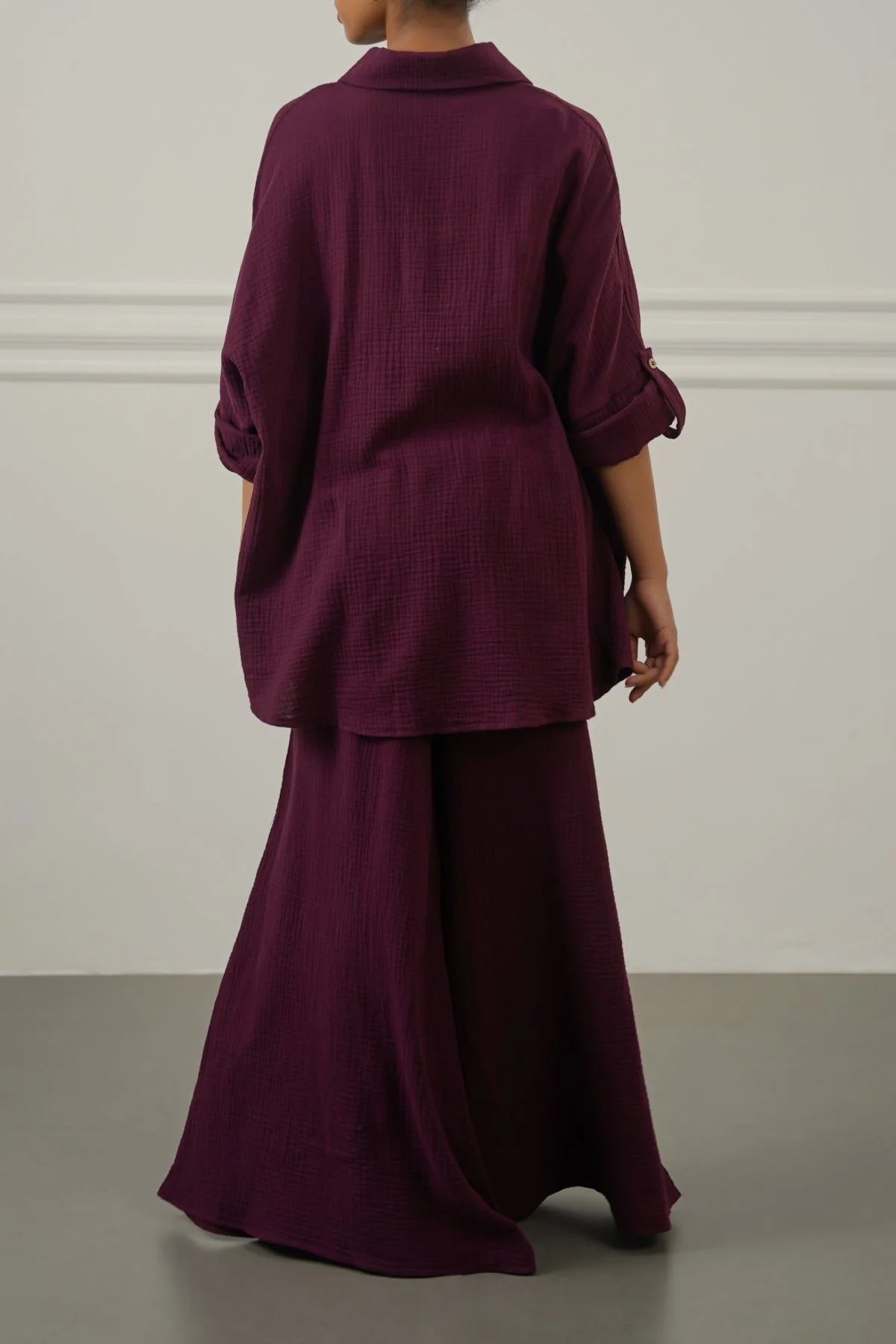 SMOCKED WAIST MUSLIN PANTS - Image 3
