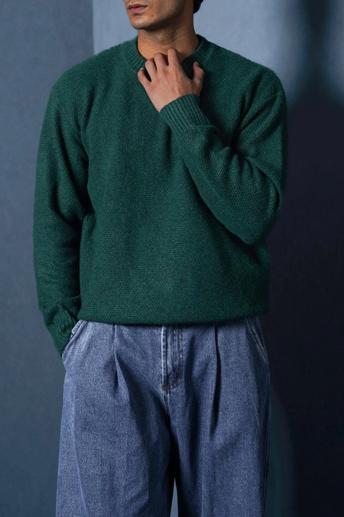 SOFT-BRUSHED SWEATER
