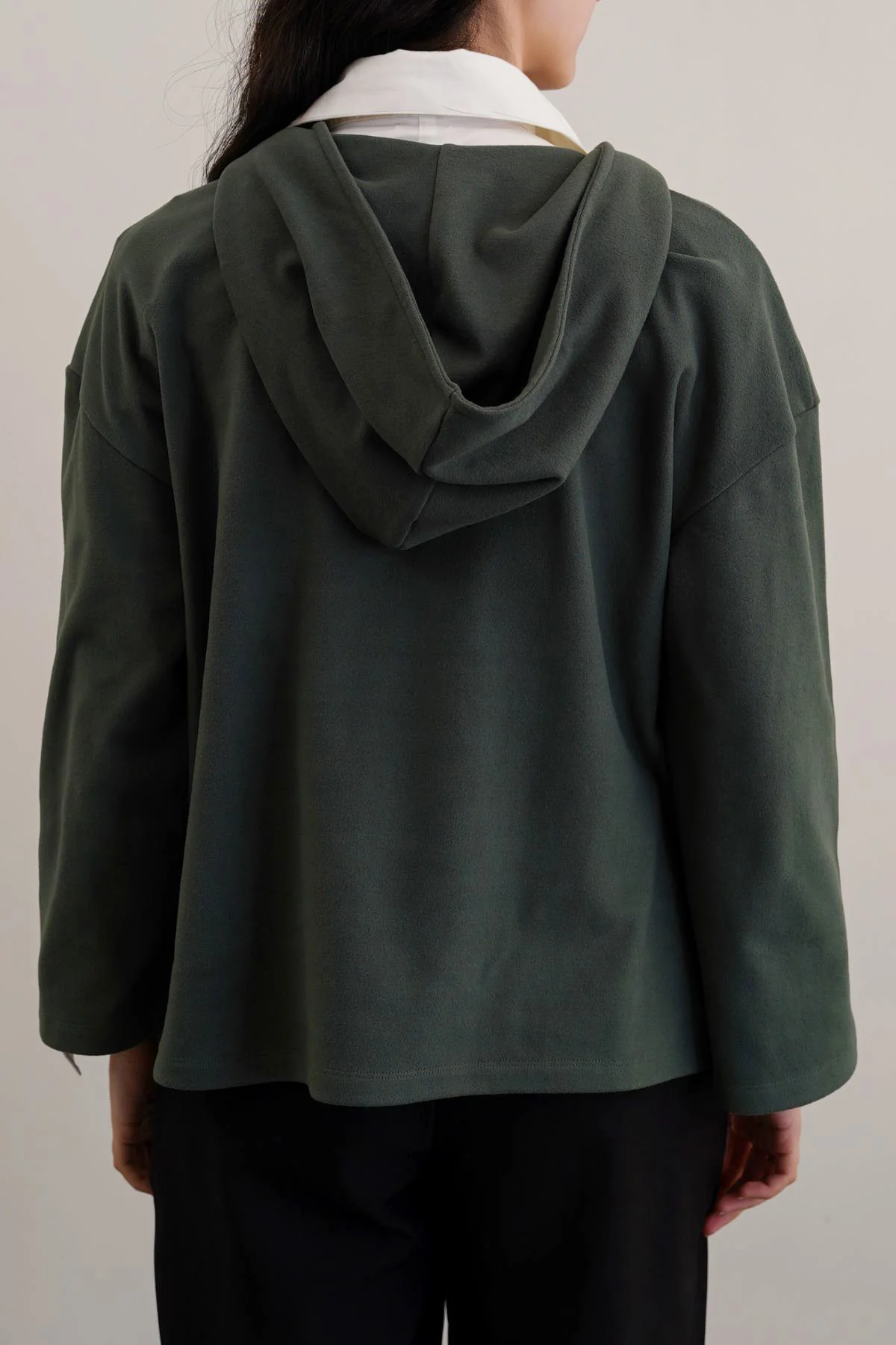 SOFT FLEECE PATCH HOODIE - Image 2