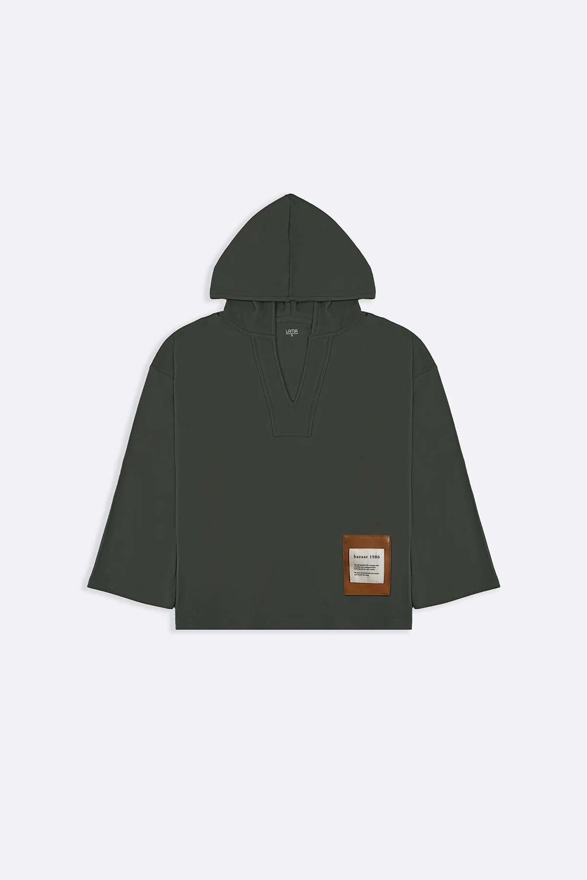 SOFT FLEECE PATCH HOODIE - Image 3
