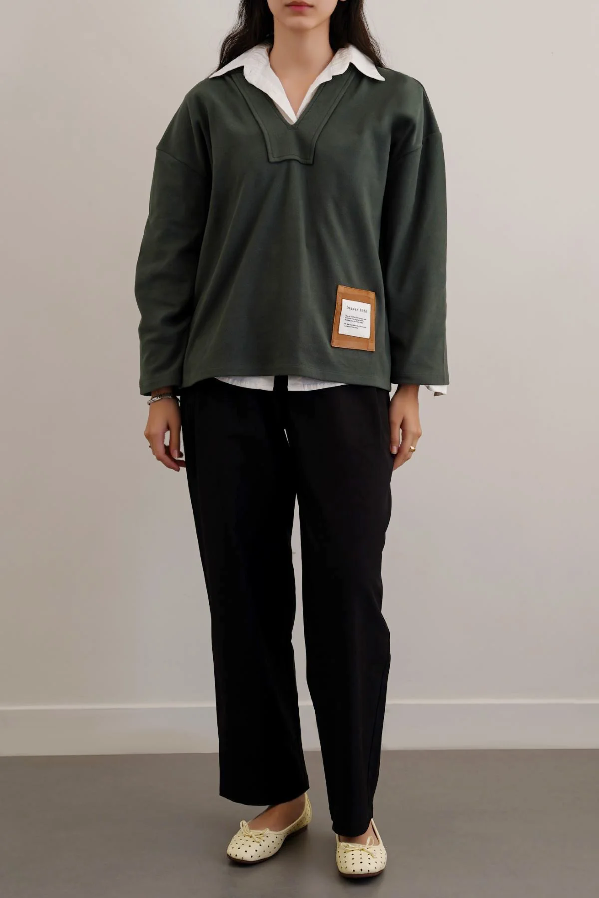 SOFT FLEECE PATCH HOODIE - Image 5