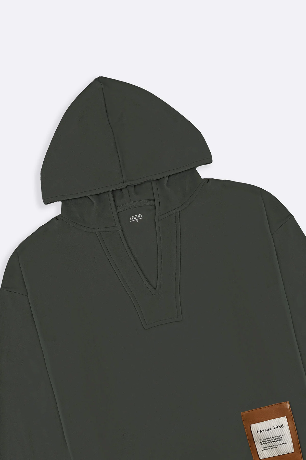 SOFT FLEECE PATCH HOODIE - Image 7