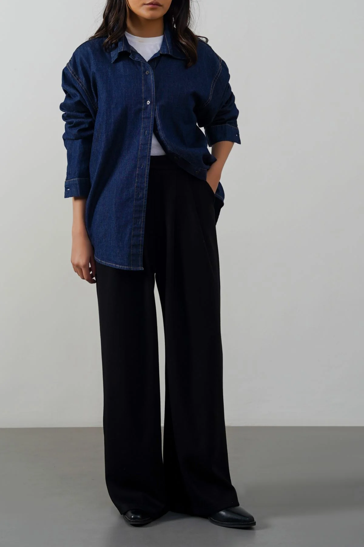 SOFT-KNIT STRAIGHT TROUSERS