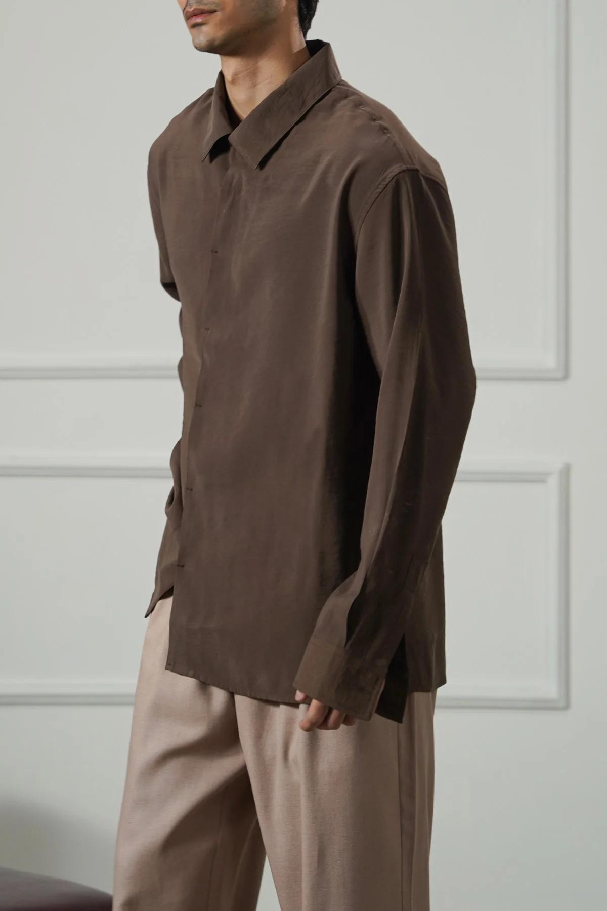 STONEWASH FLOWY SHIRT - Image 5