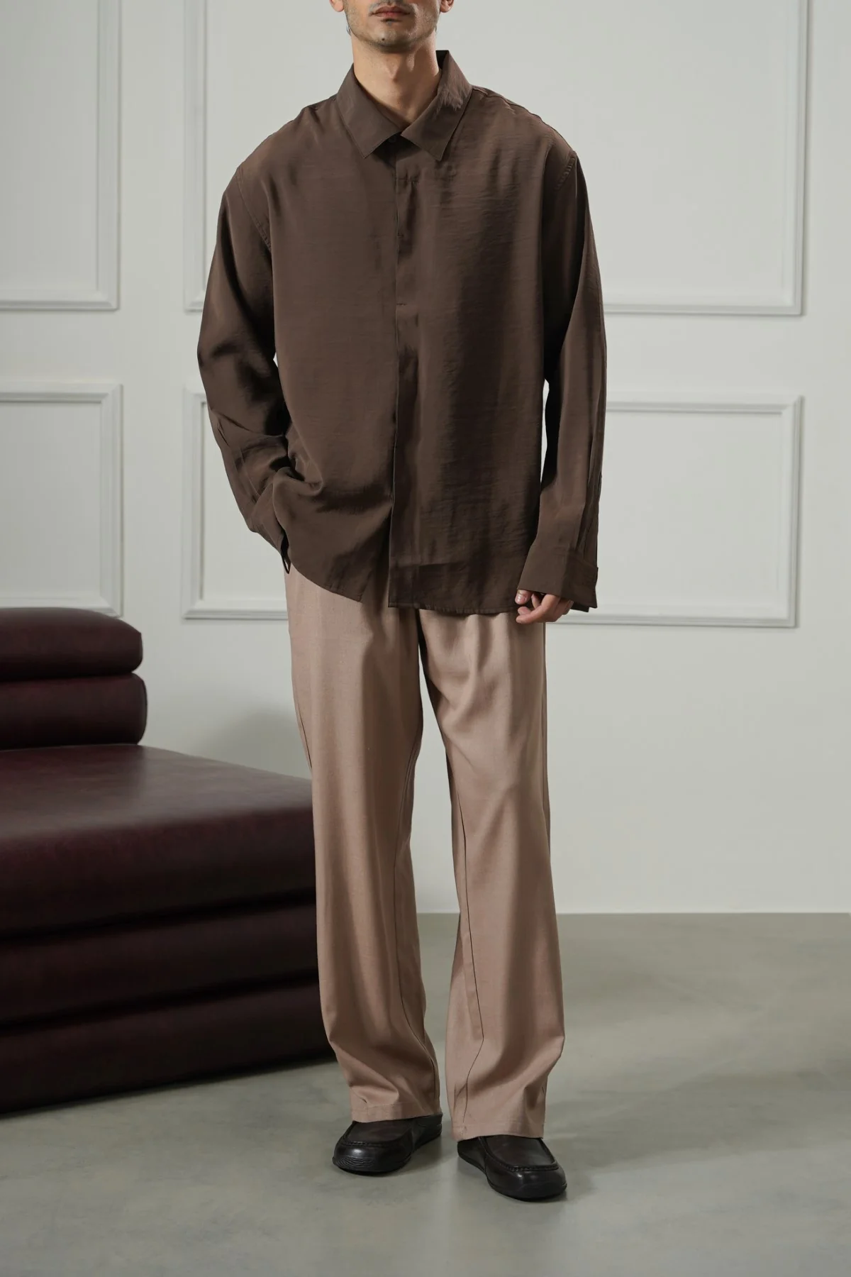 STONEWASH FLOWY SHIRT - Image 6