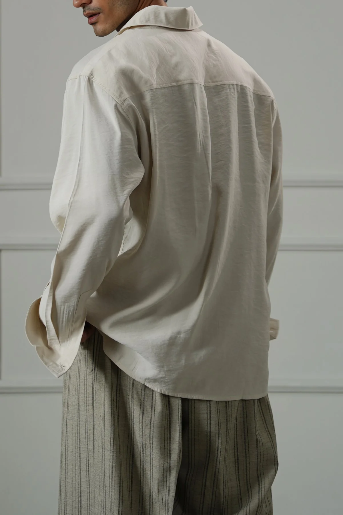 STONEWASH FLOWY SHIRT - Image 4