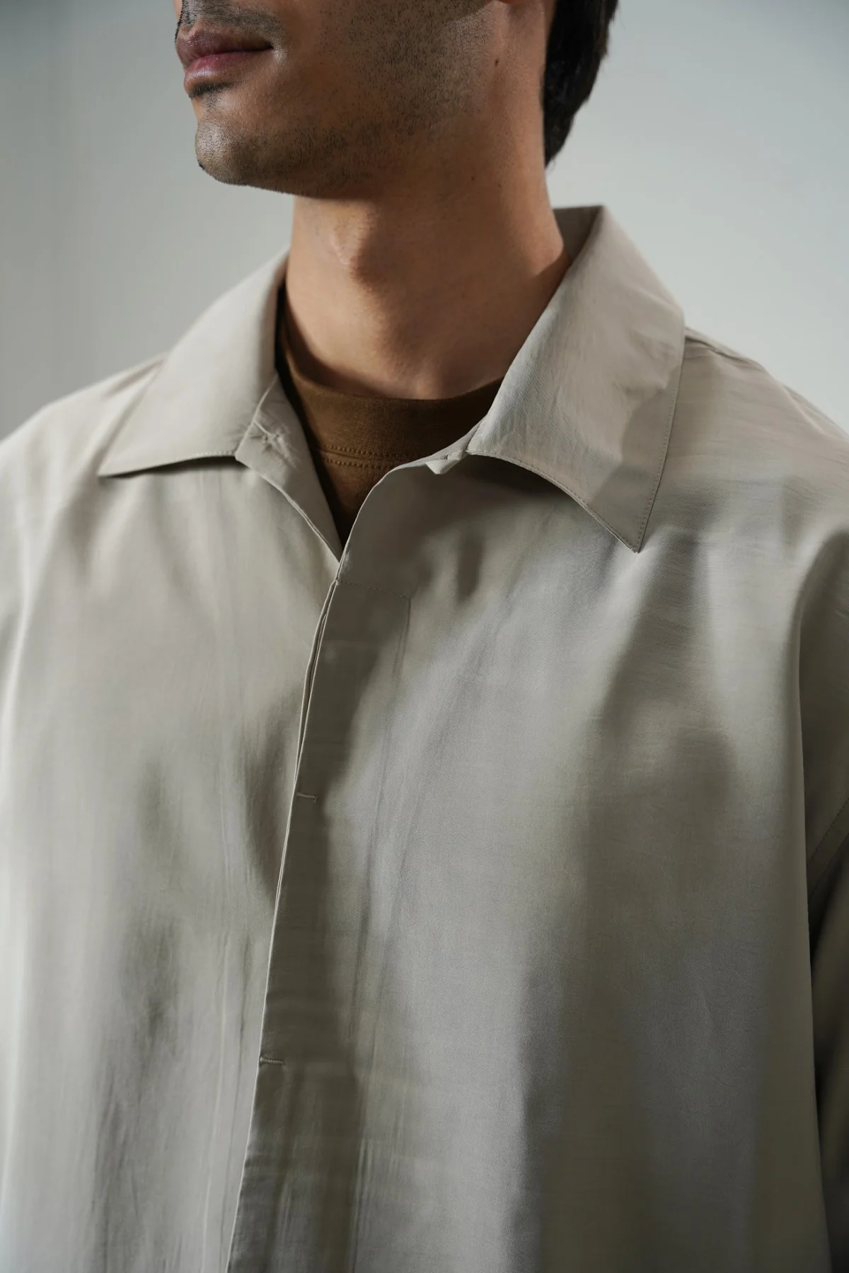 STONEWASH FLOWY SHIRT - Image 3