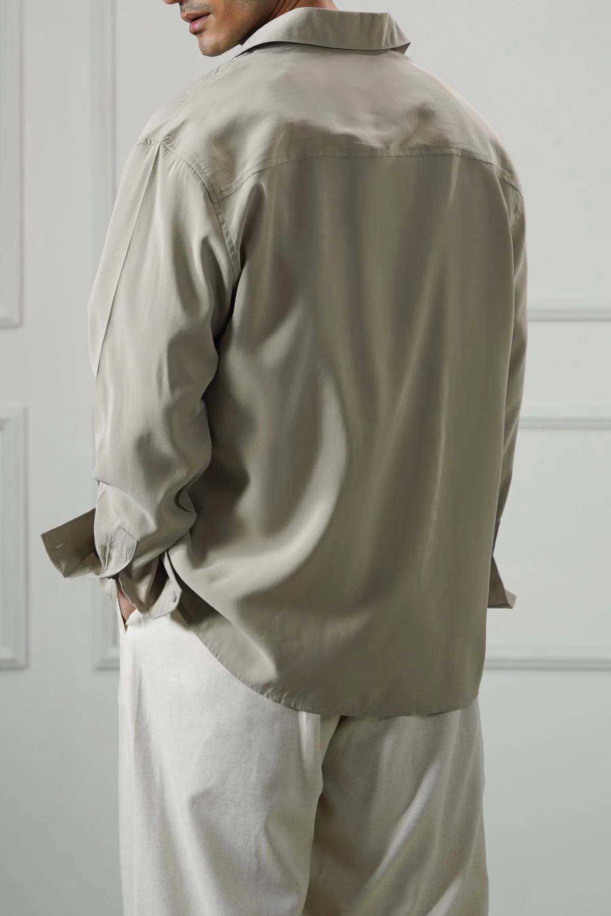 STONEWASH FLOWY SHIRT - Image 4