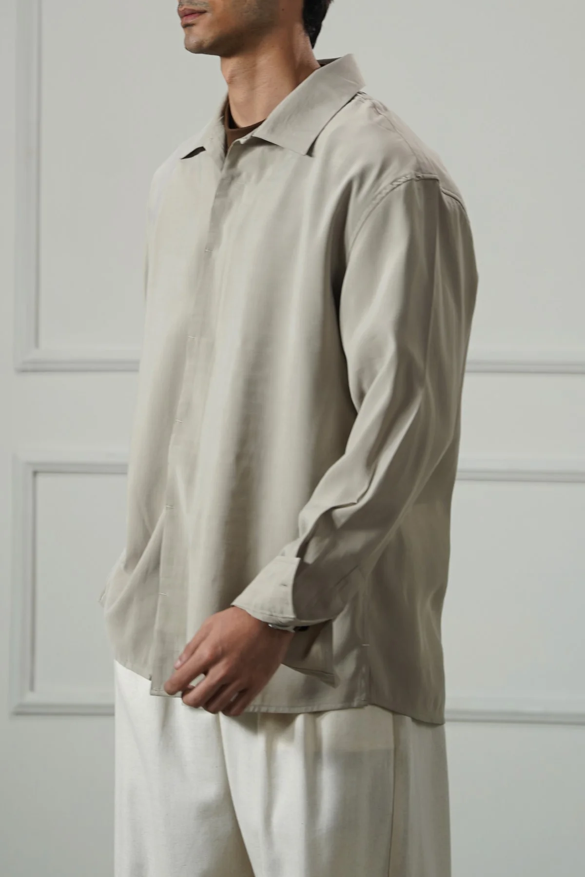 STONEWASH FLOWY SHIRT - Image 6