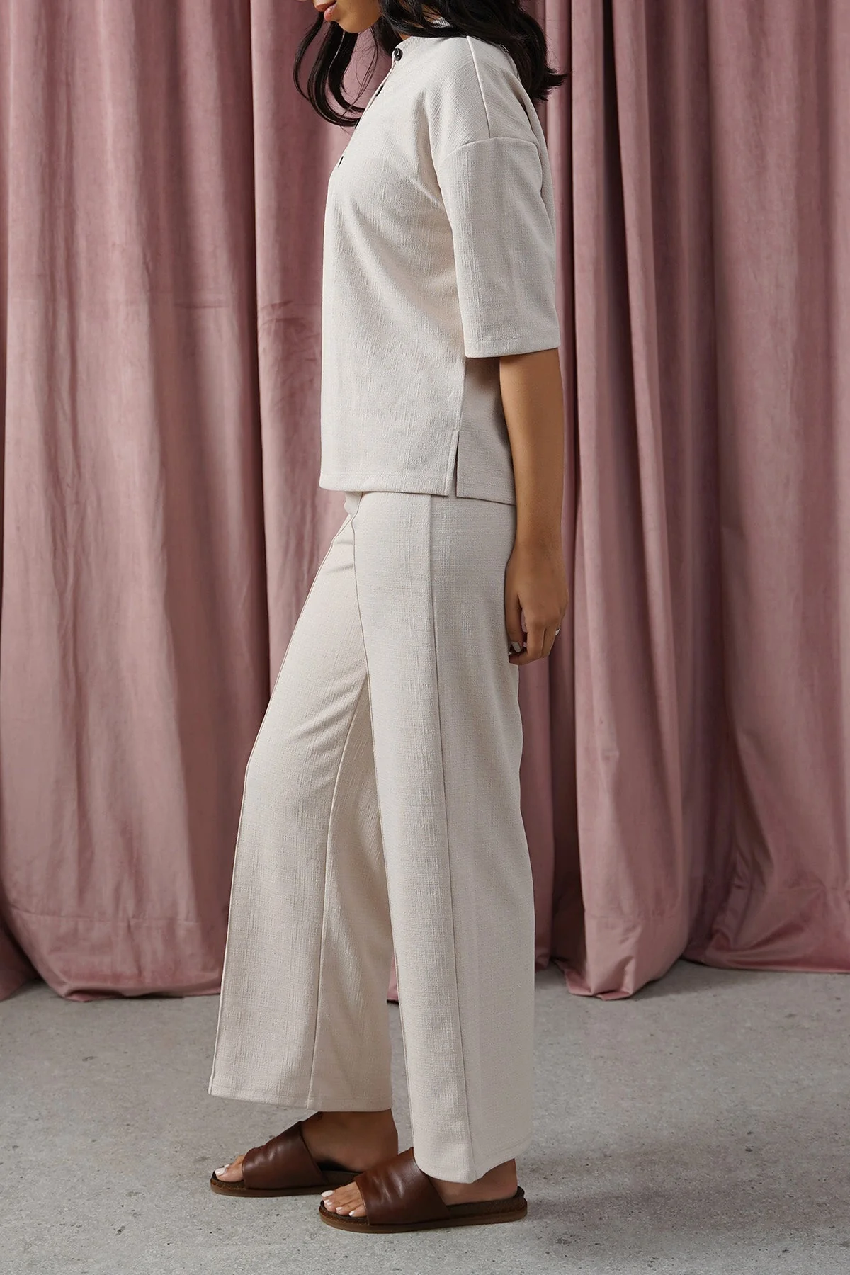 STRETCHY HENLEY TOP - Image 6
