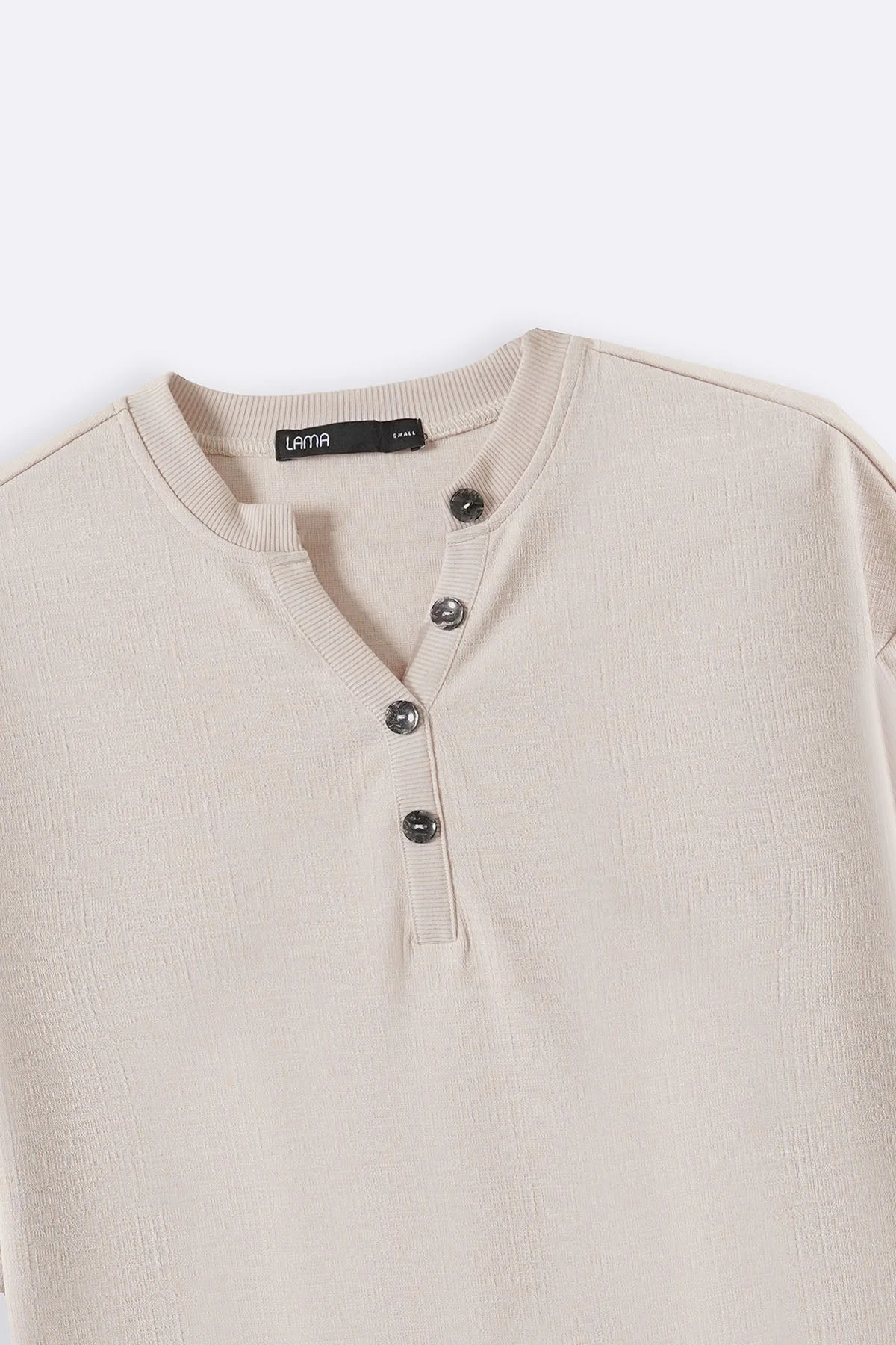 STRETCHY HENLEY TOP - Image 7