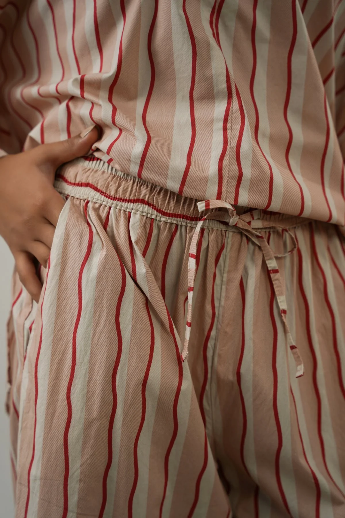 STRIPED COTTON CULOTTES - Image 4