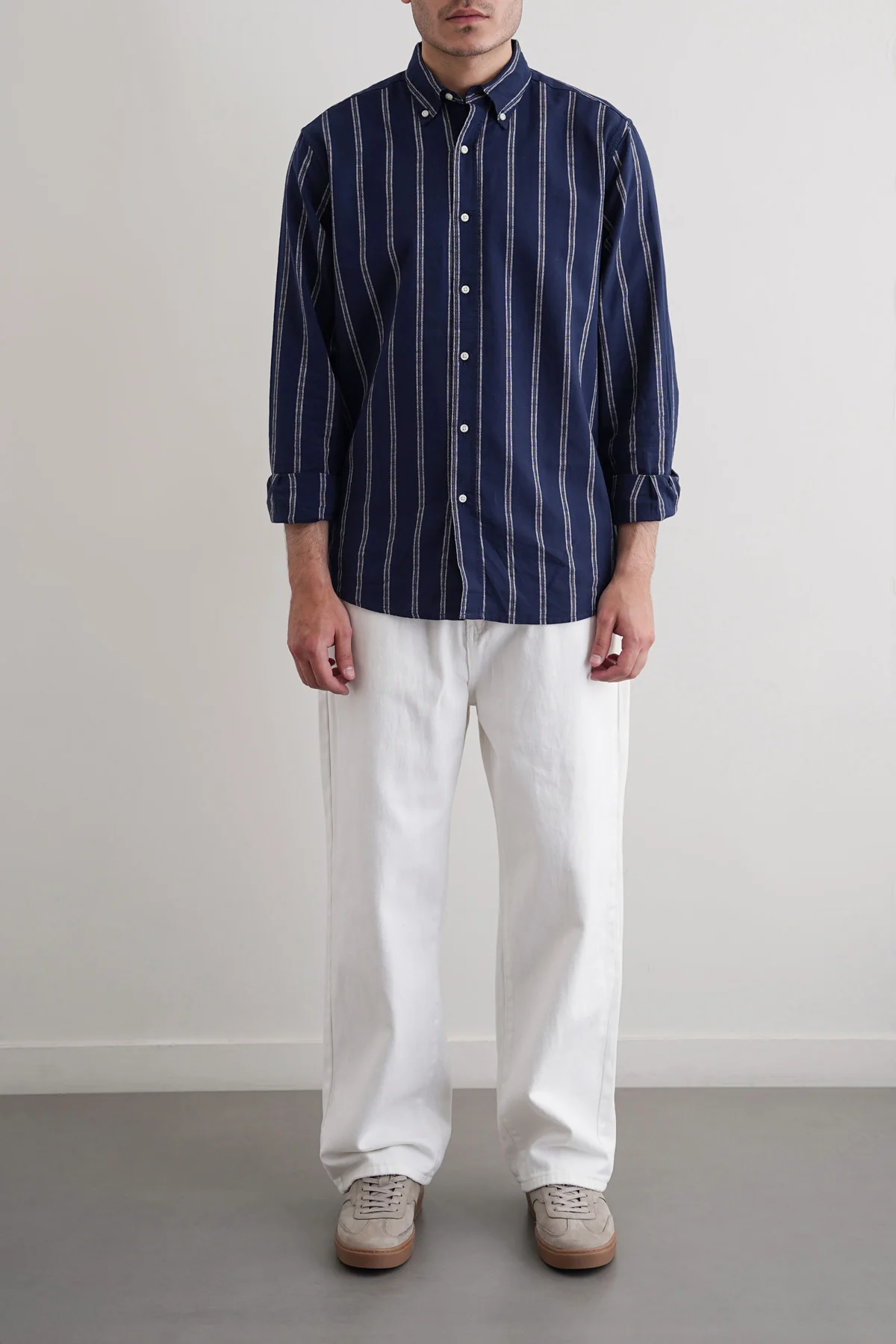 STRIPED COTTON SHIRT - Image 4