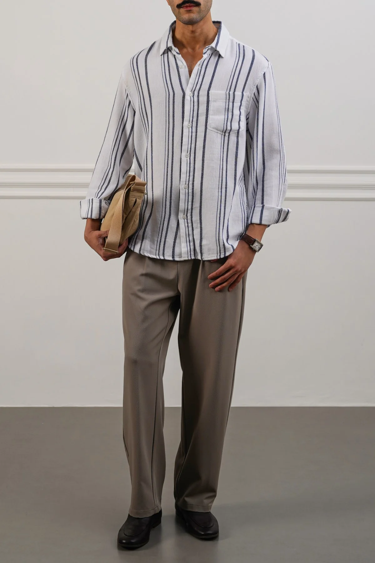 STRIPED DOBBY SHIRT - Image 3