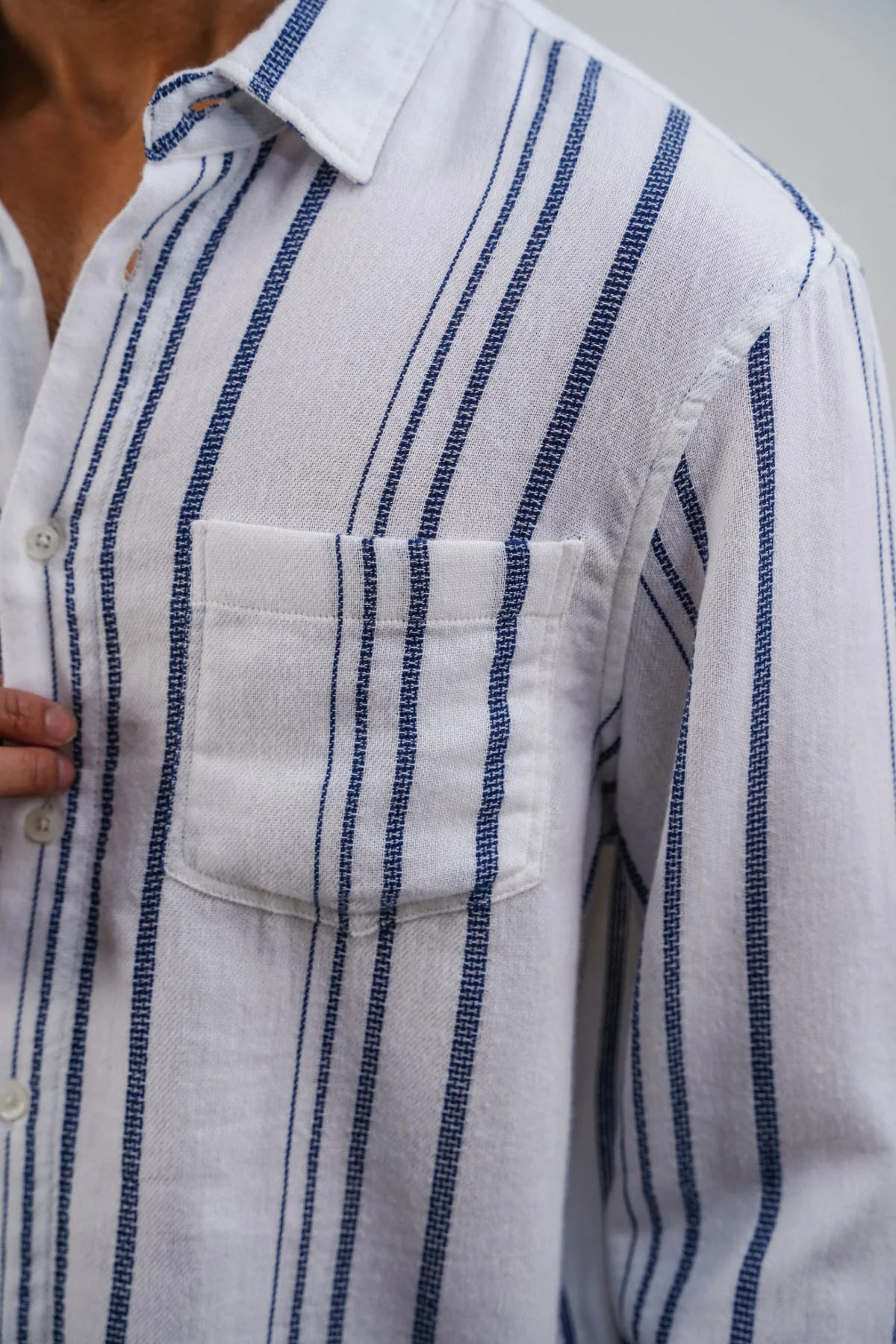 STRIPED DOBBY SHIRT - Image 4