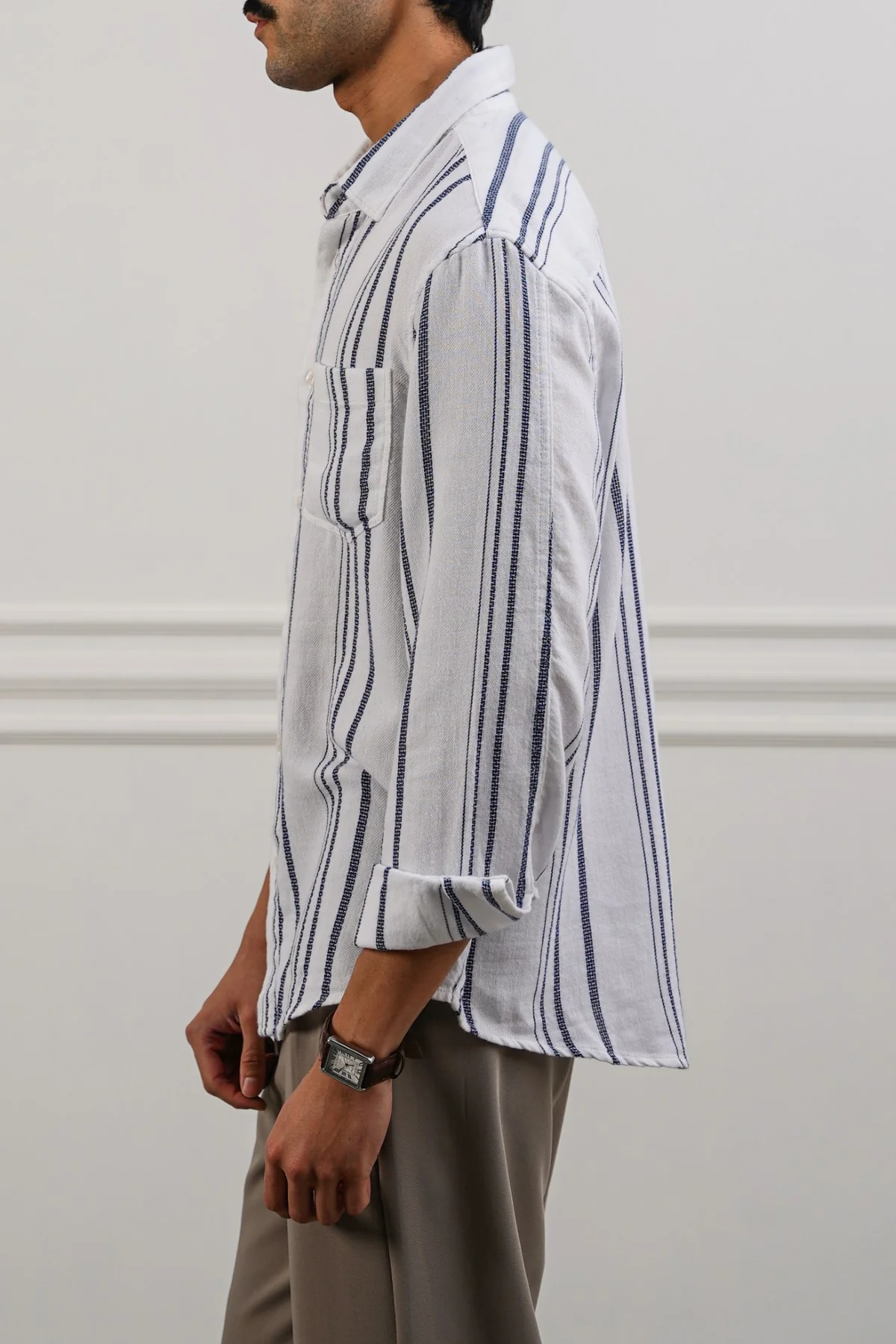 STRIPED DOBBY SHIRT - Image 5