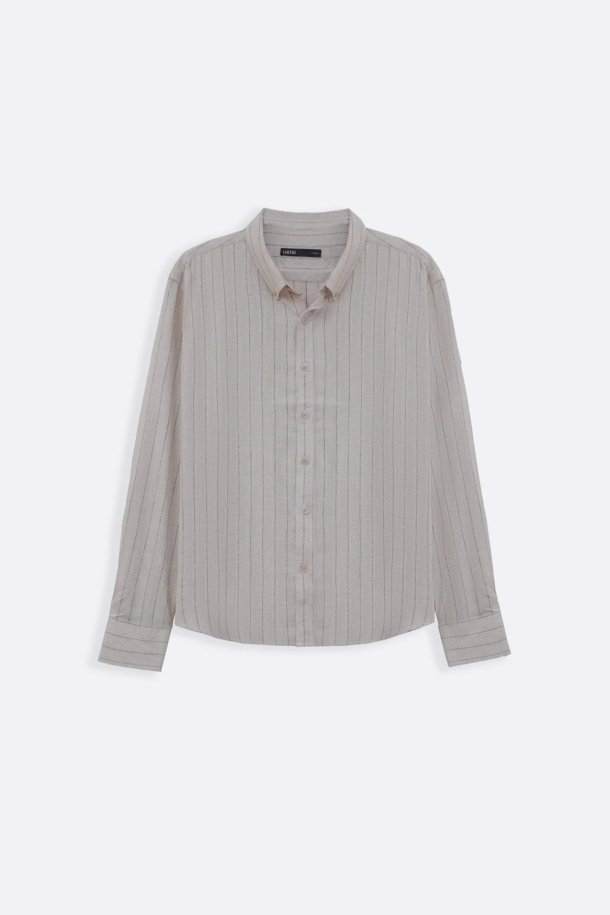 STRIPED LINEN BLEND SHIRT