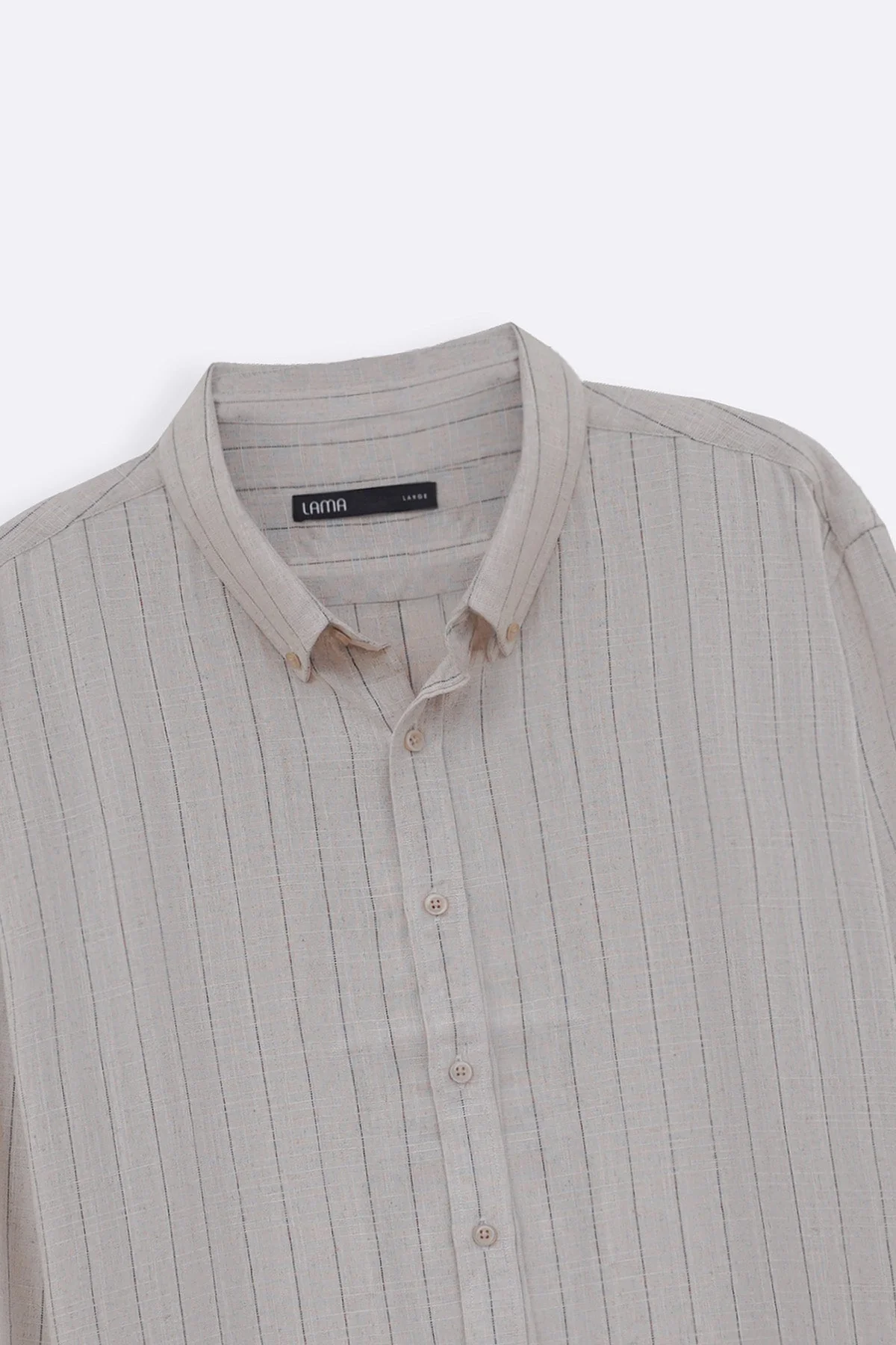 STRIPED LINEN BLEND SHIRT - Image 2