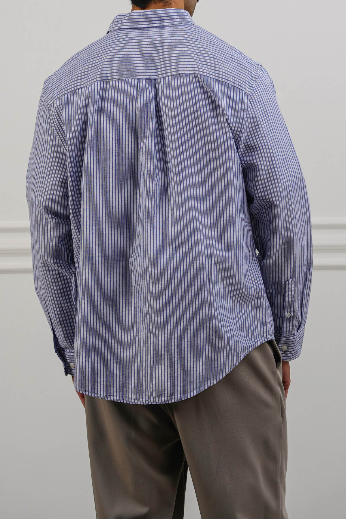 STRIPED LINEN BLEND SHIRT - Image 5