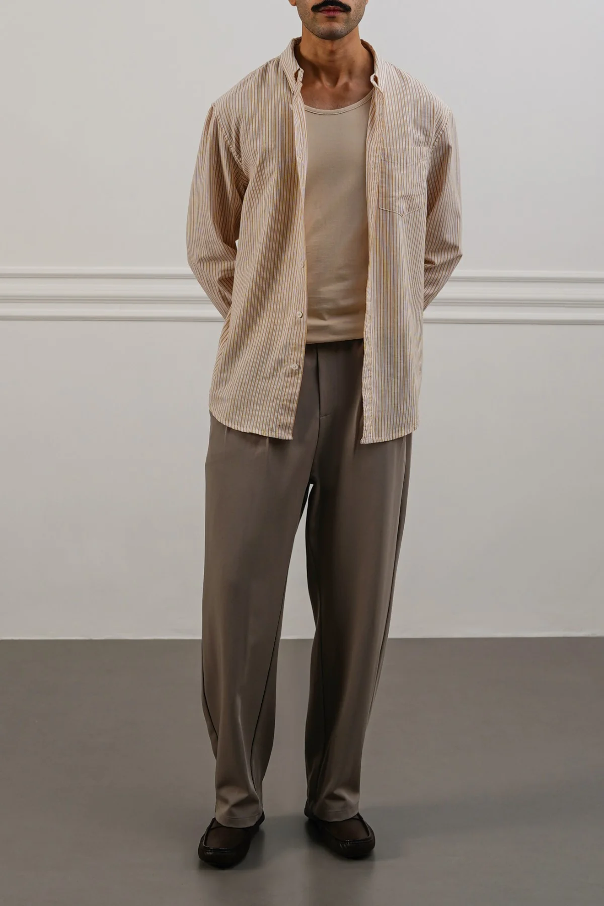 STRIPED LINEN BLEND SHIRT - Image 5