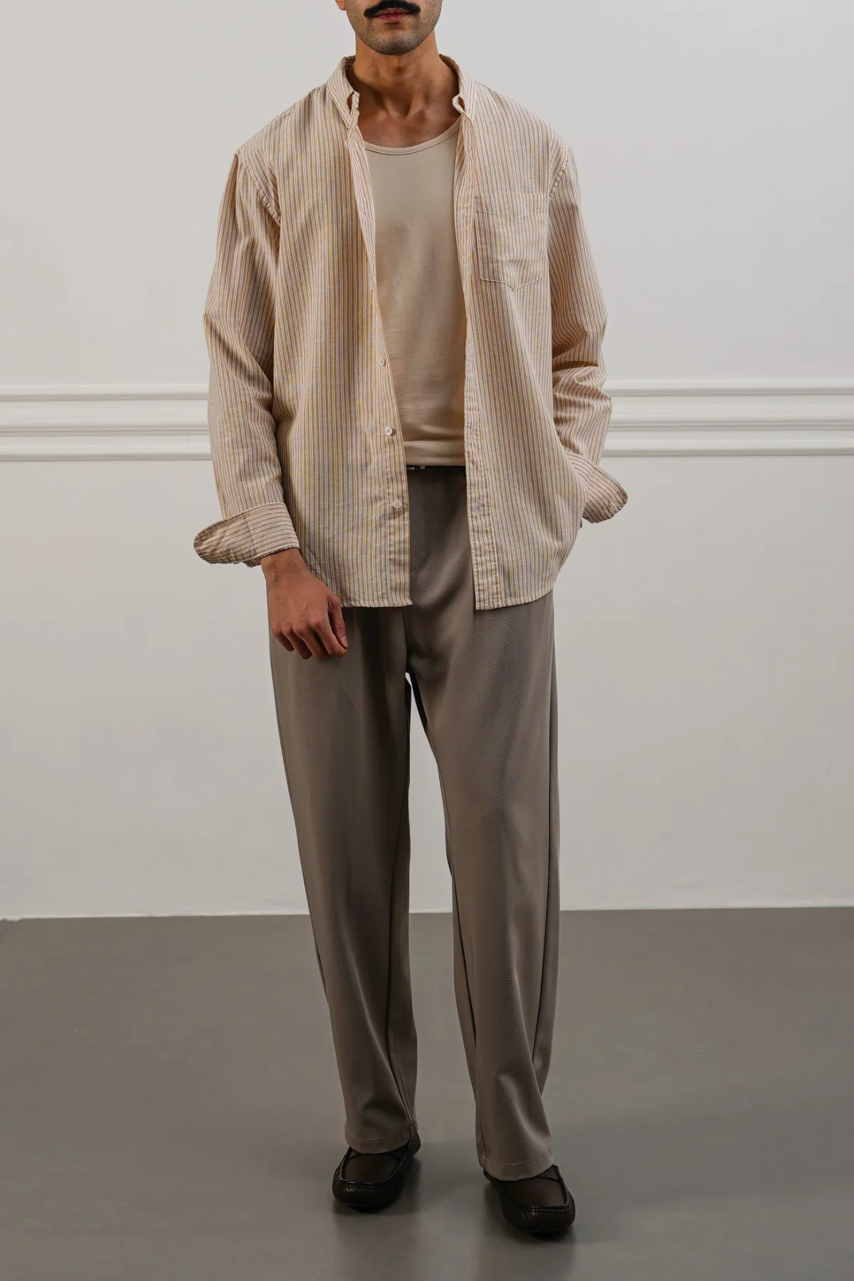 STRIPED LINEN BLEND SHIRT - Image 6