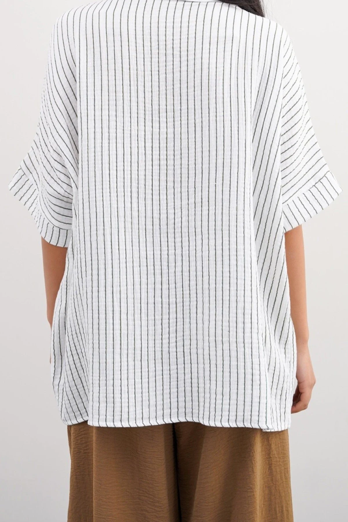 STRIPED MUSLIN SHIRT - Image 5