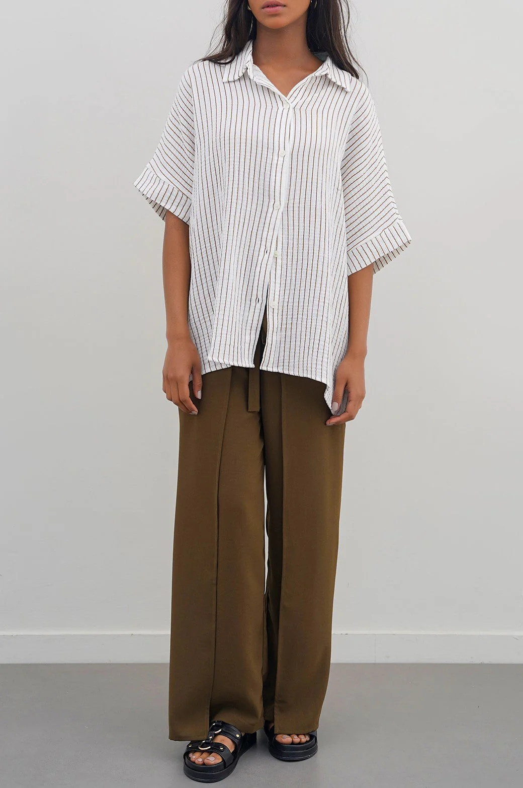STRIPED MUSLIN SHIRT - Image 4