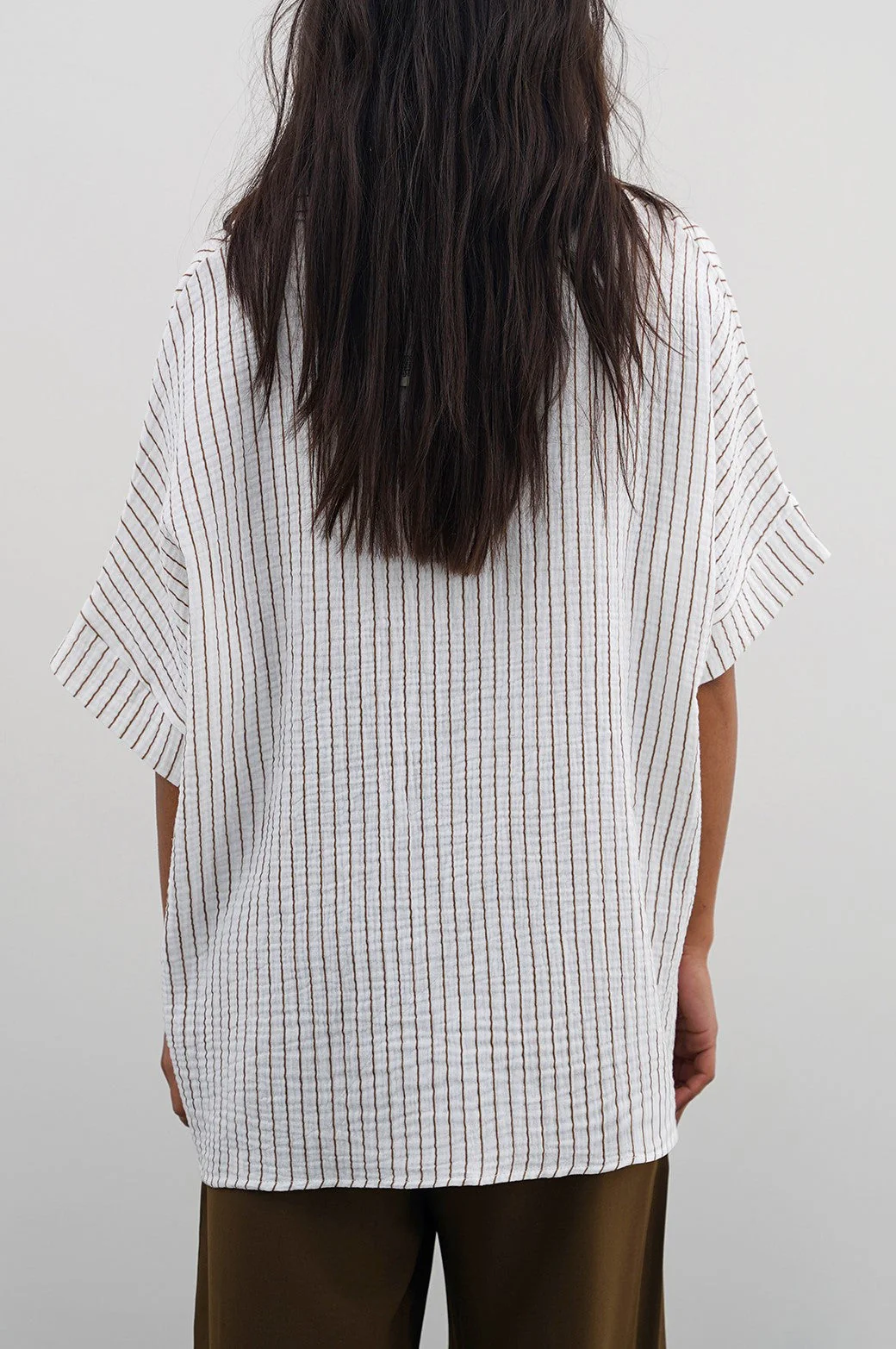 STRIPED MUSLIN SHIRT - Image 5