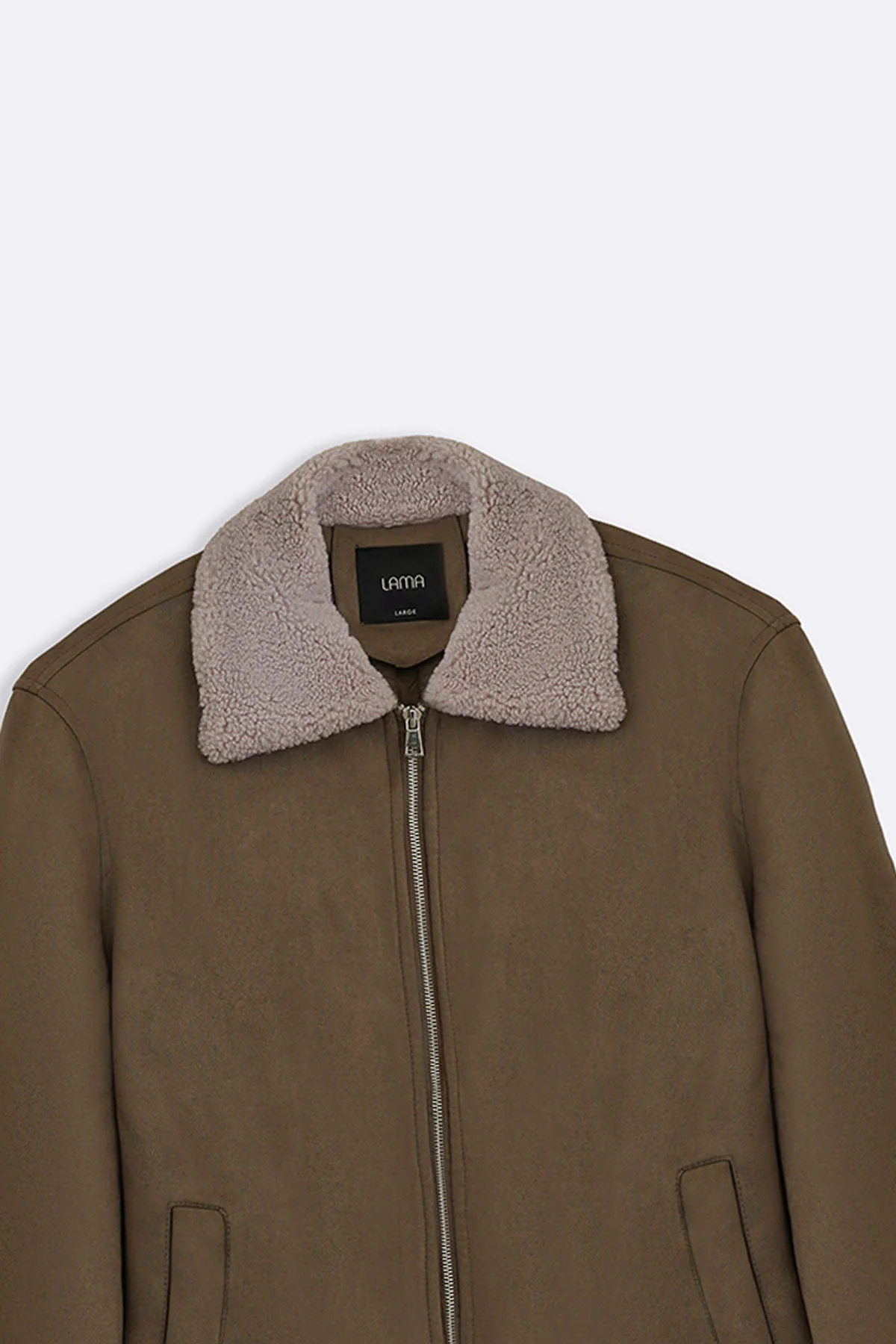 SUEDE EFFECT SHERPA JACKET - Image 3