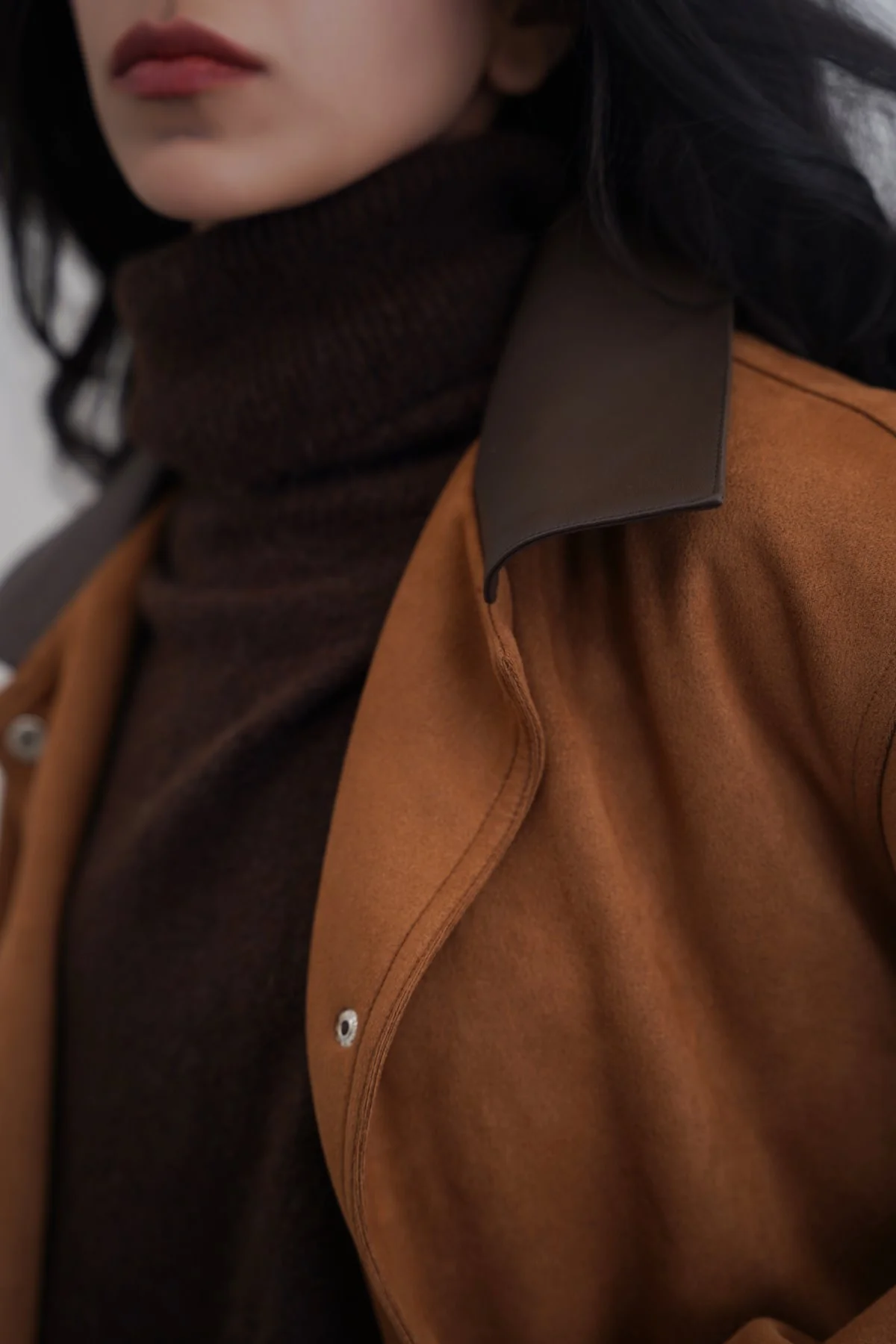 SUEDE JACKET WITH COLLAR - Image 4