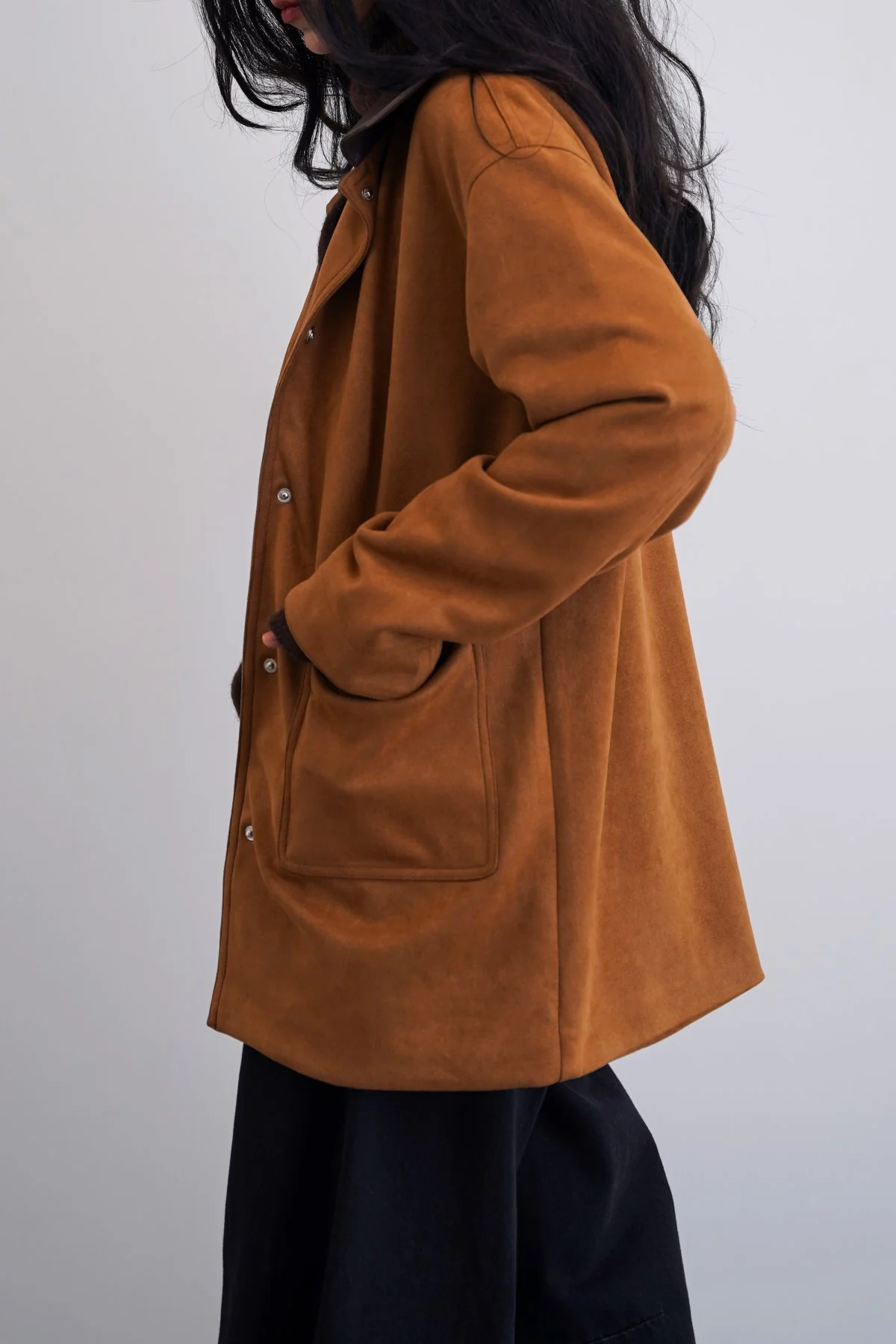 SUEDE JACKET WITH COLLAR - Image 6