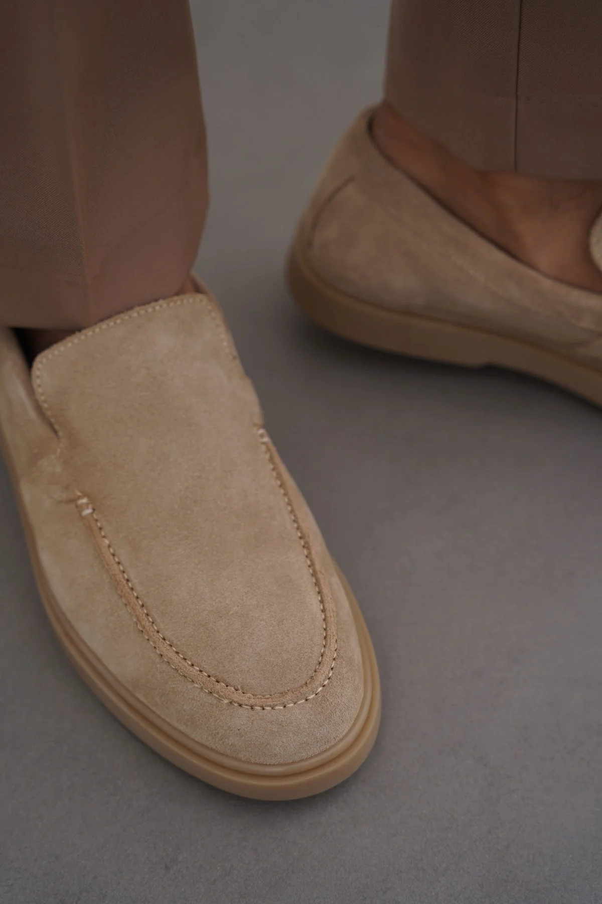 SUEDE LEATHER SLIP-ON LOAFERS - Image 2