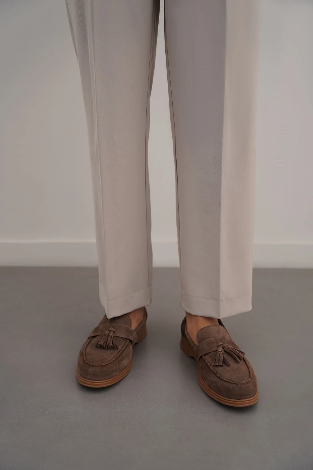 SUEDE LEATHER TASSEL LOAFERS - Image 3